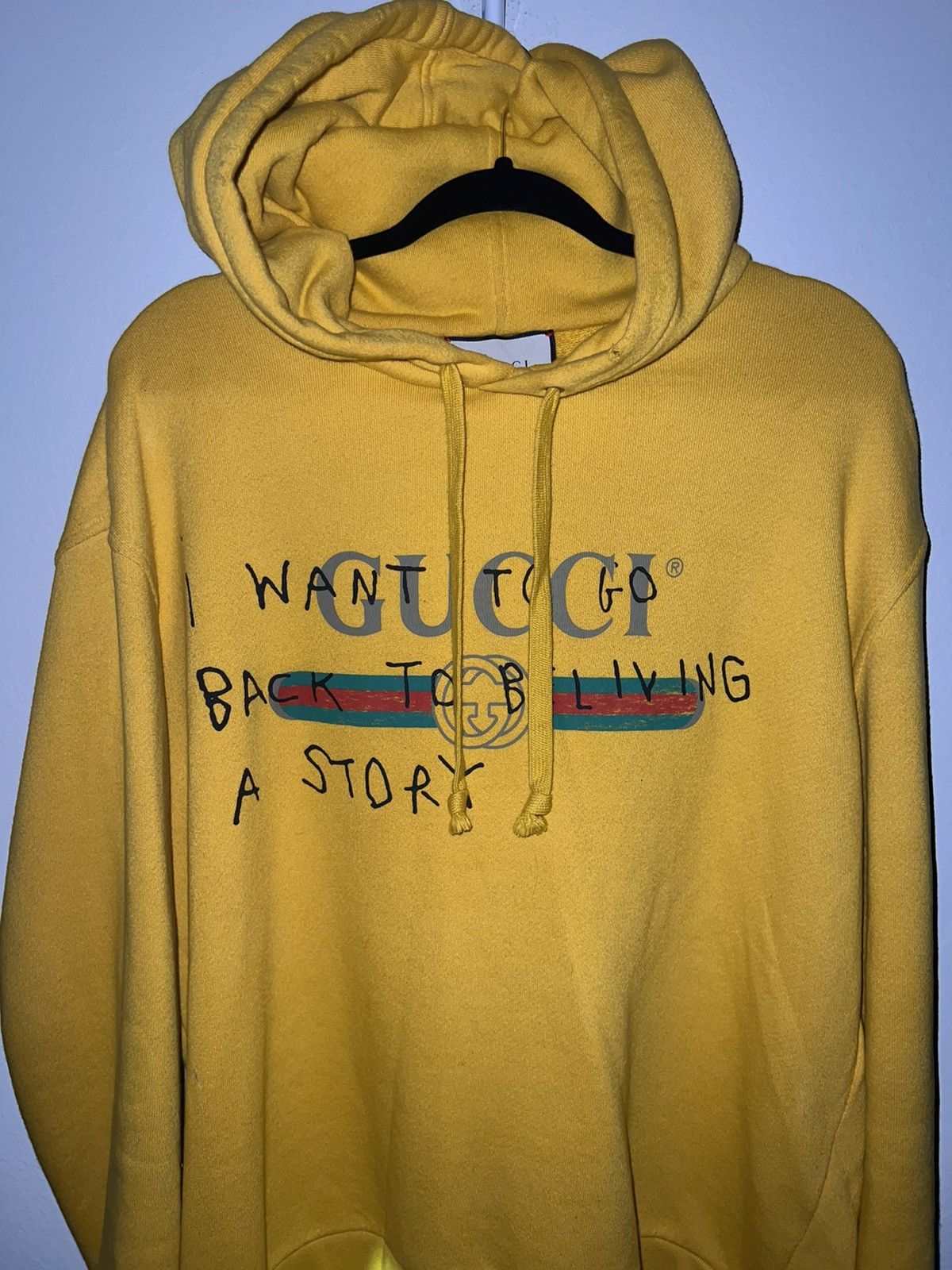 Gucci coco capitan hoodie yellow sales