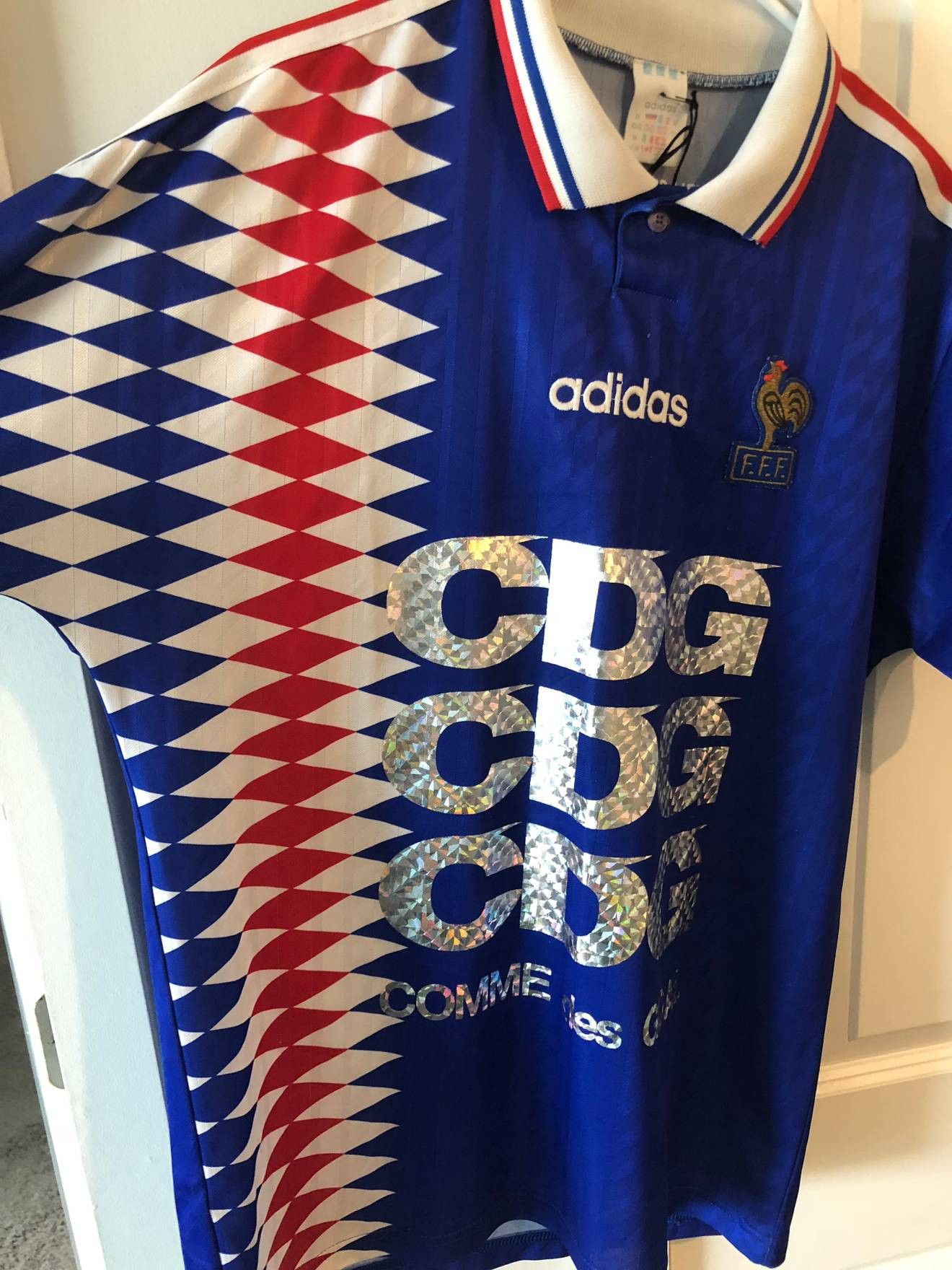 Adidas '94/'95 - Vintage French National Soccer Kit Size US M / EU 48-50 / 2 - 4 Thumbnail