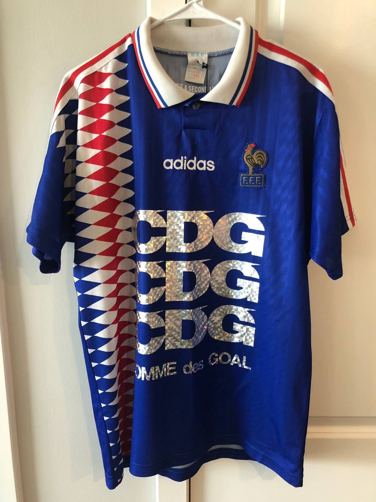 Adidas '94/'95 - Vintage French National Soccer Kit Size US M / EU 48-50 / 2 - 1 Thumbnail