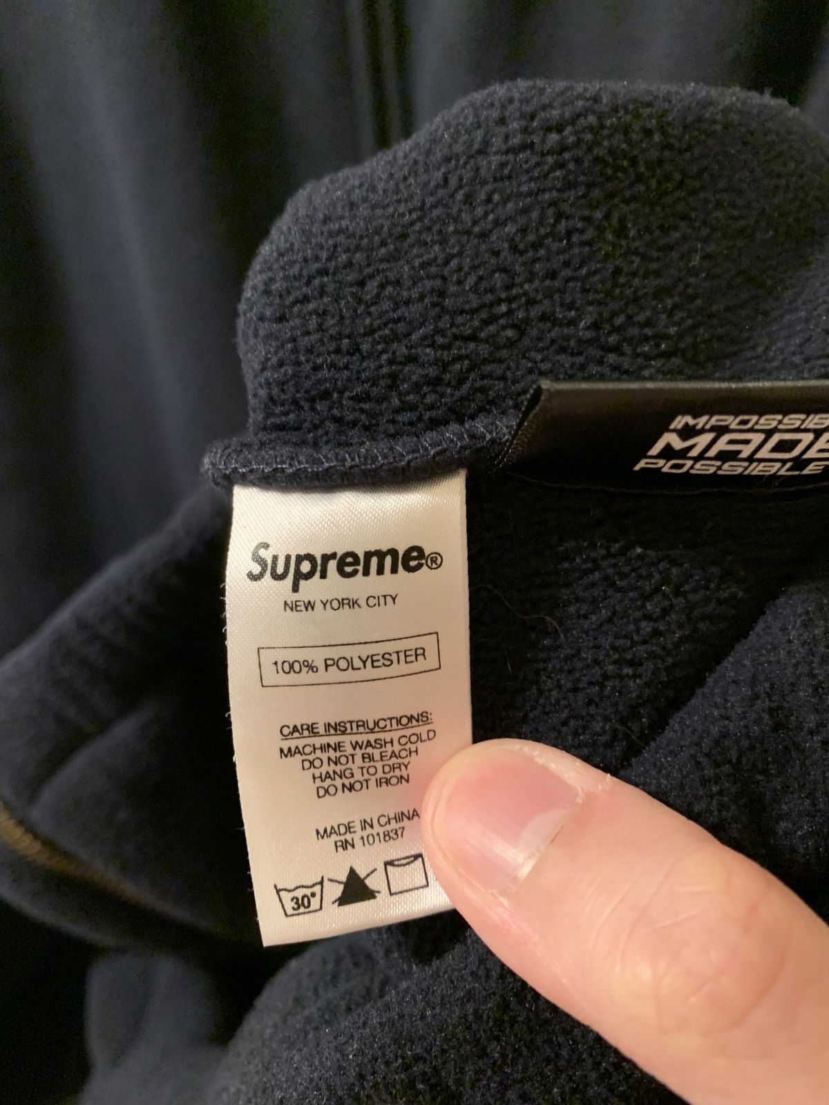 Supreme Fleece jacket Size US L / EU 52-54 / 3 - 3 Thumbnail