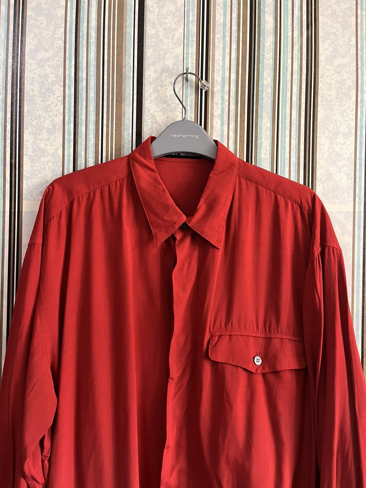 Issey Miyake 1990s plain rayon oversize single poc #C1 Size US M / EU 48-50 / 2 - 8 Thumbnail