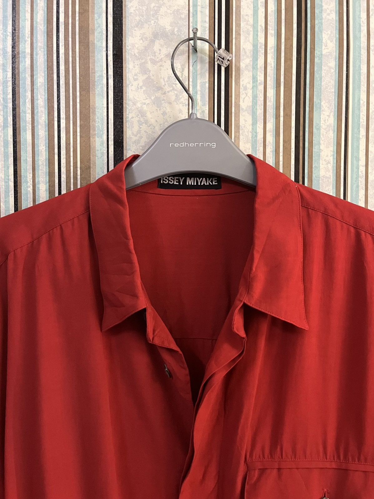 Issey Miyake 1990s plain rayon oversize single poc #C1 Size US M / EU 48-50 / 2 - 5 Thumbnail