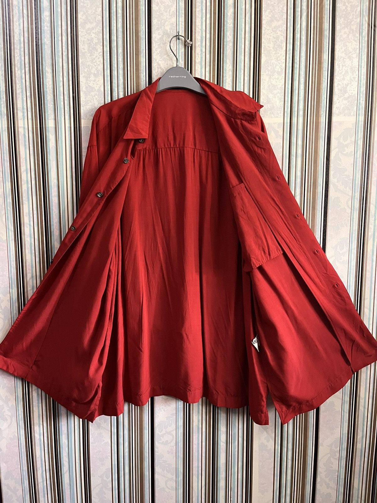 Issey Miyake 1990s plain rayon oversize single poc #C1 Size US M / EU 48-50 / 2 - 4 Thumbnail