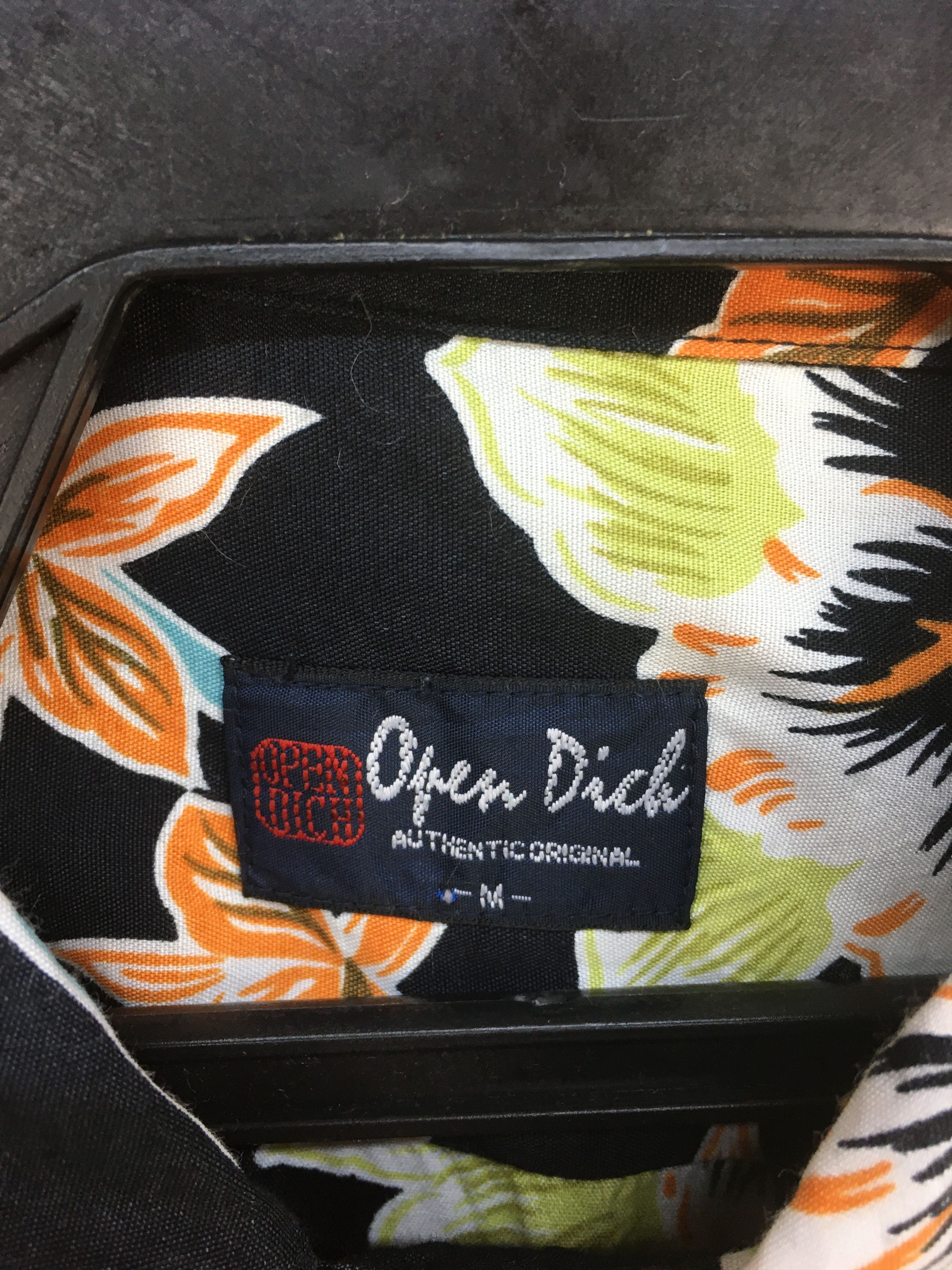 Japanese Brand Vintage Japanese OPEN DICH Rayon Hawaiian Shirt Size US M / EU 48-50 / 2 - 7 Thumbnail