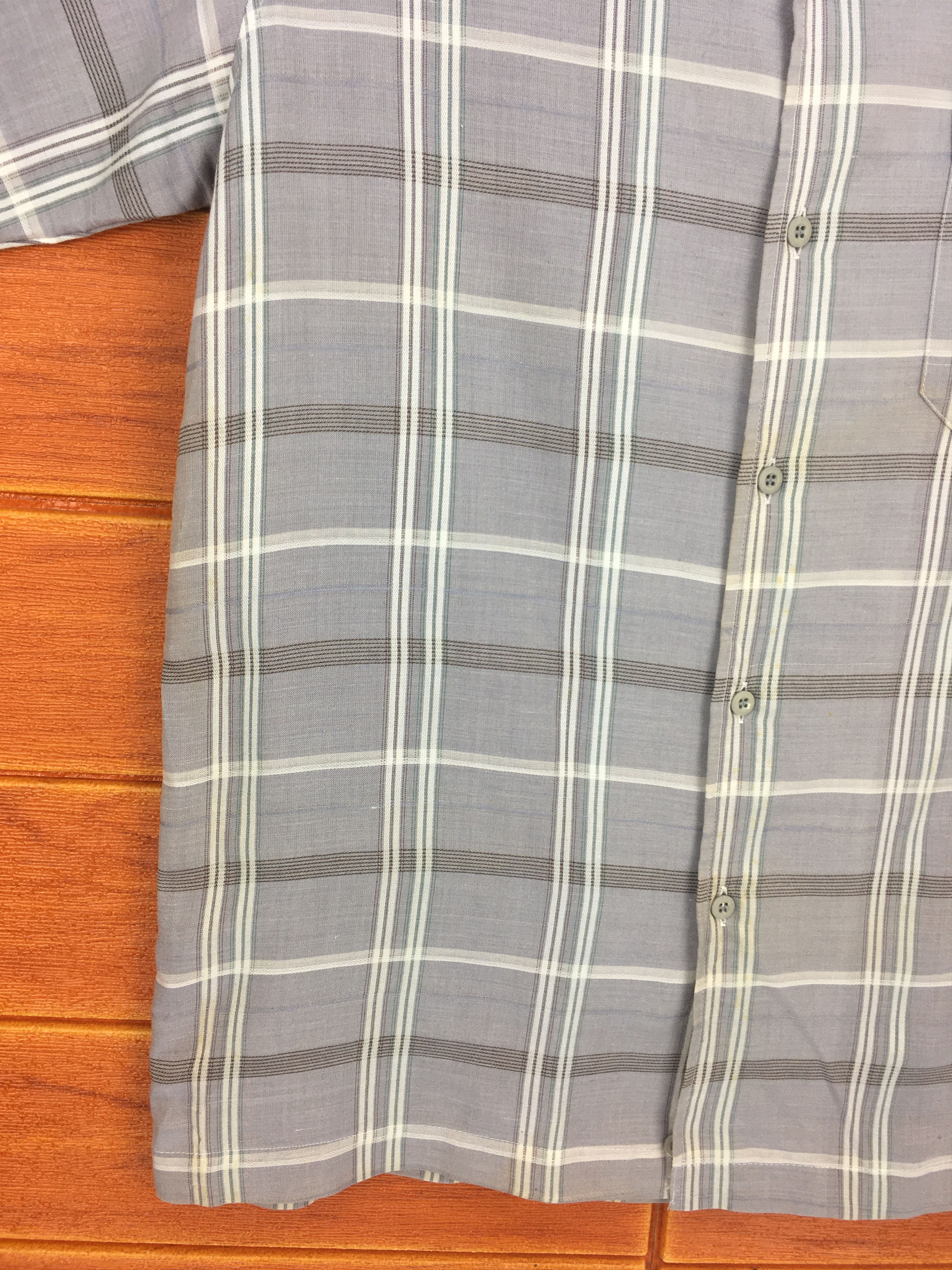 Vintage Vintage VOLUNT Checkered Button Up Shirt Size US M / EU 48-50 / 2 - 3 Thumbnail