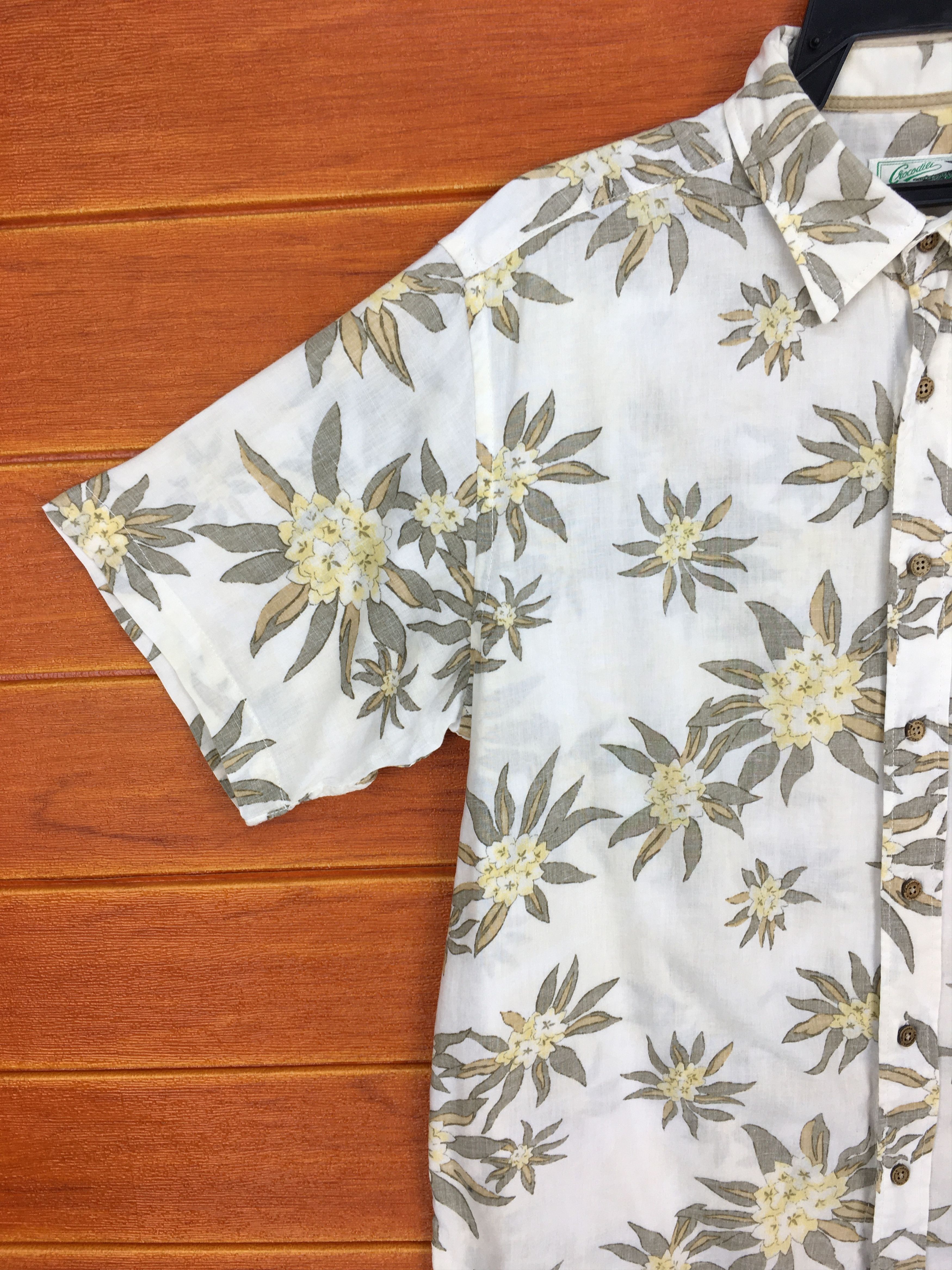 Vintage Vintage CROCODILE Reverse Print Hawaiian Shirt Size US L / EU 52-54 / 3 - 2 Thumbnail