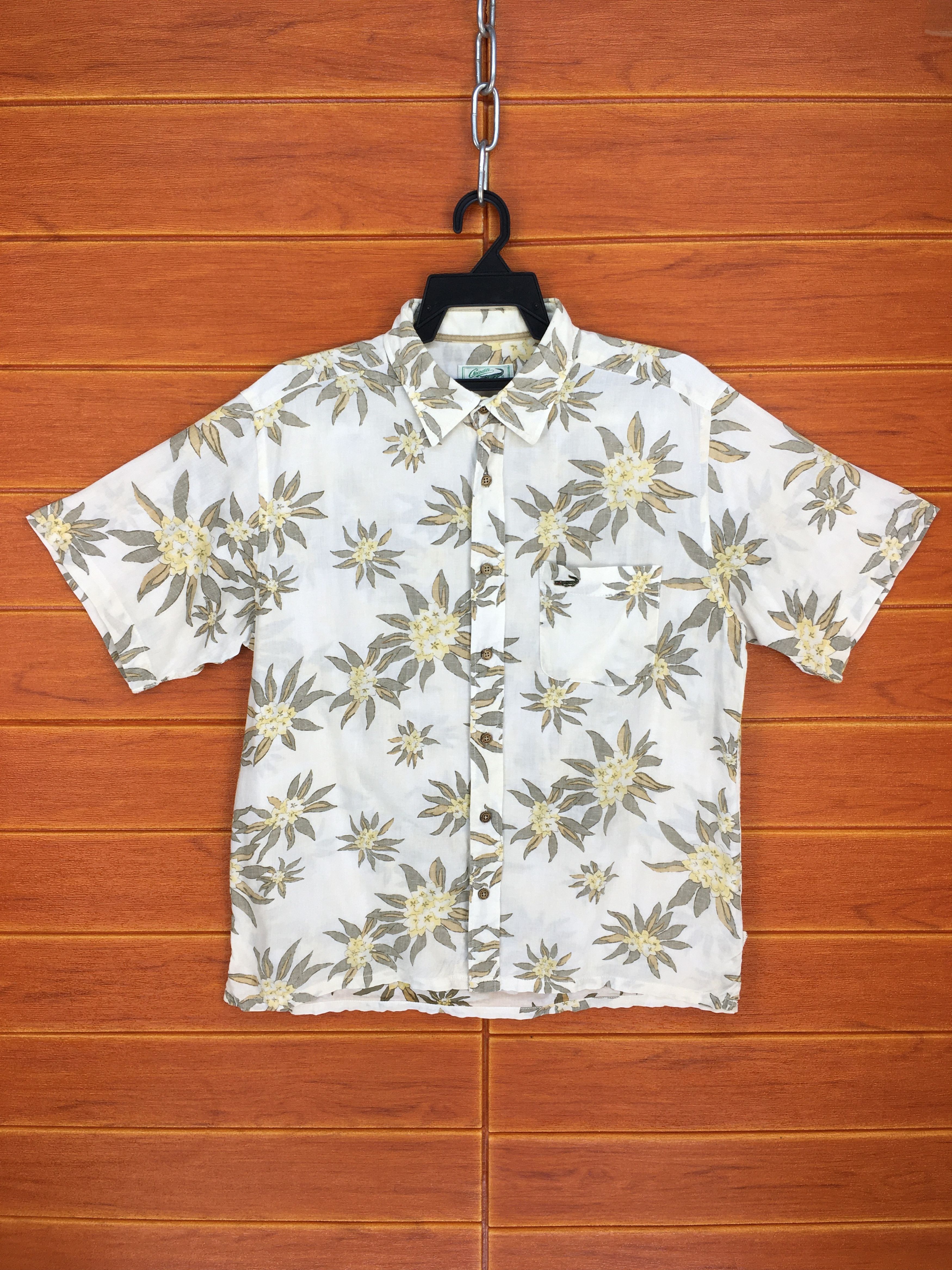 Vintage Vintage CROCODILE Reverse Print Hawaiian Shirt Size US L / EU 52-54 / 3 - 1 Thumbnail