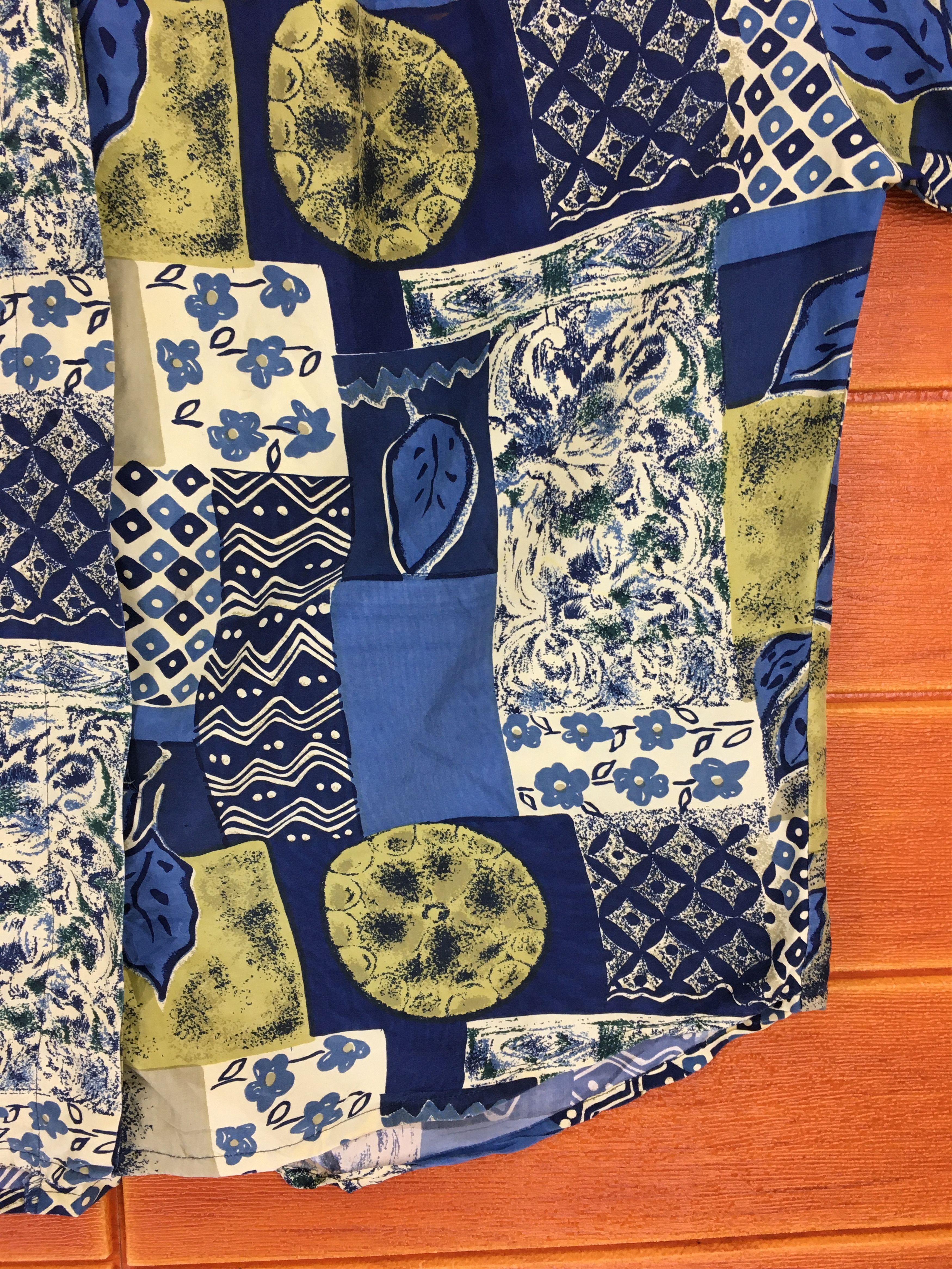 Vintage Vintage Dramatic Life Abstract Psychedelic Women Hawaiian Size L / US 10 / IT 46 - 4 Thumbnail