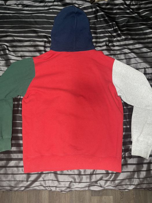 Supreme Supreme S Logo Colorblocked Hooded Sweatshirt | Grailed