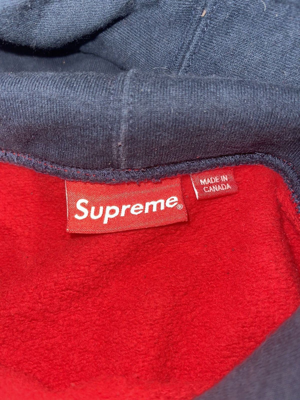 Supreme S Logo Colorblocked Hooded Sweatshirt