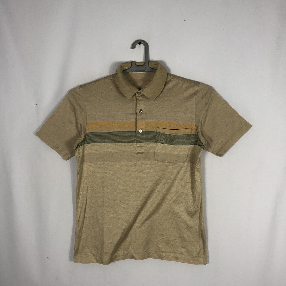 Designer × Vintage × Yves Saint Laurent Vintage Yves Saint Laurent Single Pocket Classic Polo Shirts Size US XS / EU 42 / 0 - 1 Thumbnail