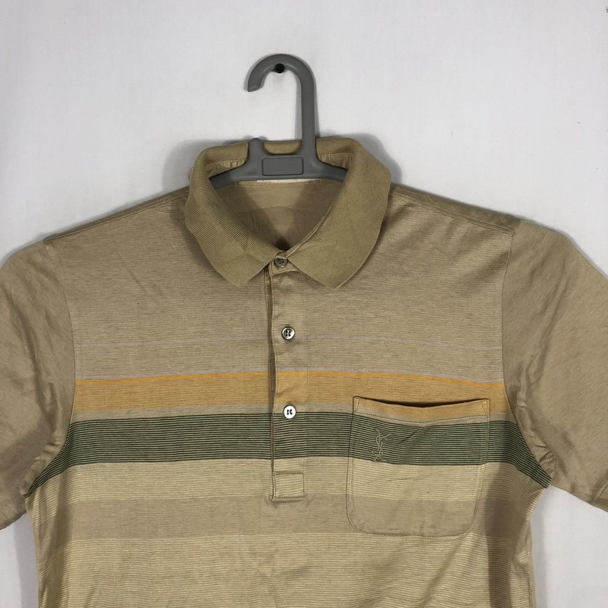 Designer × Vintage × Yves Saint Laurent Vintage Yves Saint Laurent Single Pocket Classic Polo Shirts Size US XS / EU 42 / 0 - 2 Thumbnail