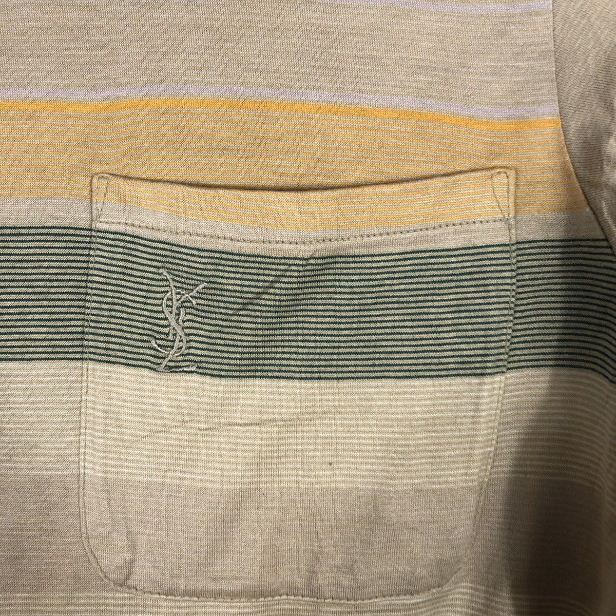 Designer × Vintage × Yves Saint Laurent Vintage Yves Saint Laurent Single Pocket Classic Polo Shirts Size US XS / EU 42 / 0 - 5 Thumbnail