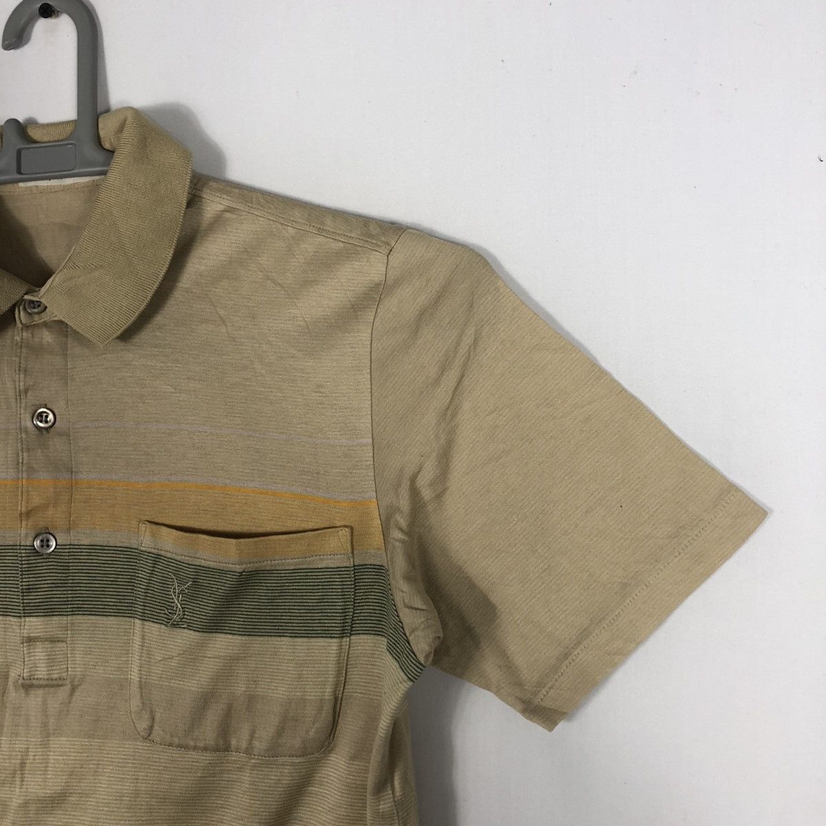 Designer × Vintage × Yves Saint Laurent Vintage Yves Saint Laurent Single Pocket Classic Polo Shirts Size US XS / EU 42 / 0 - 4 Thumbnail