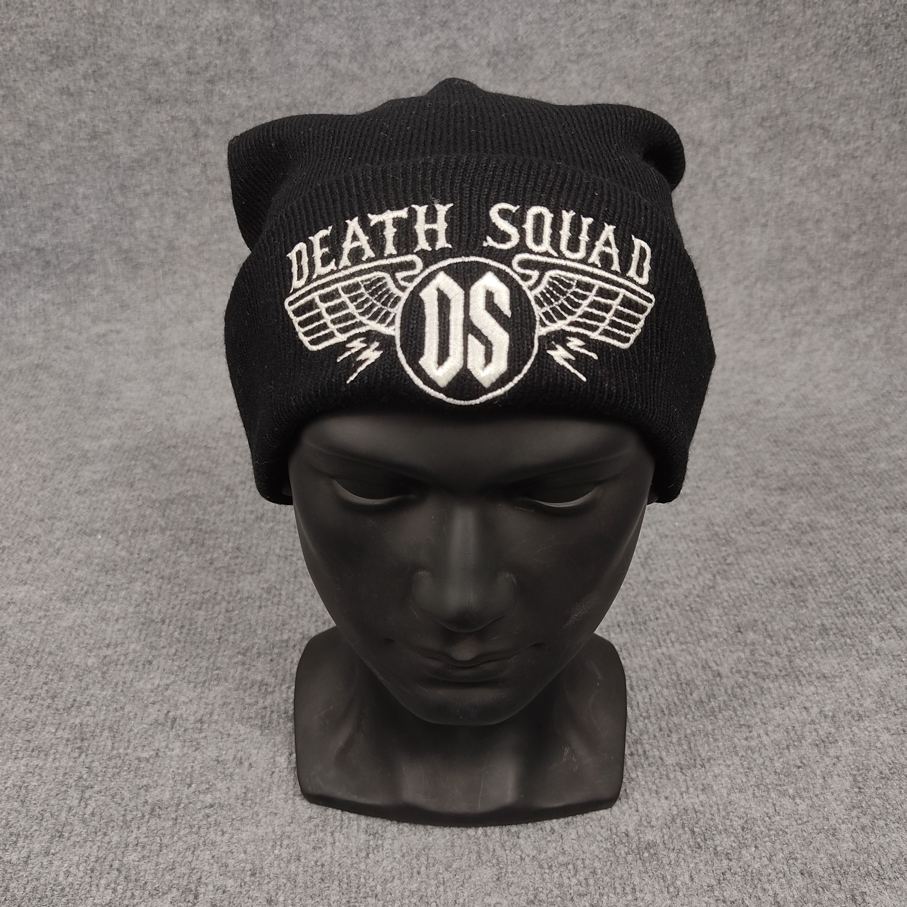 Japanese Brand × Vintage Vintage Death Squad Beanie Hat Size ONE SIZE - 1 Thumbnail