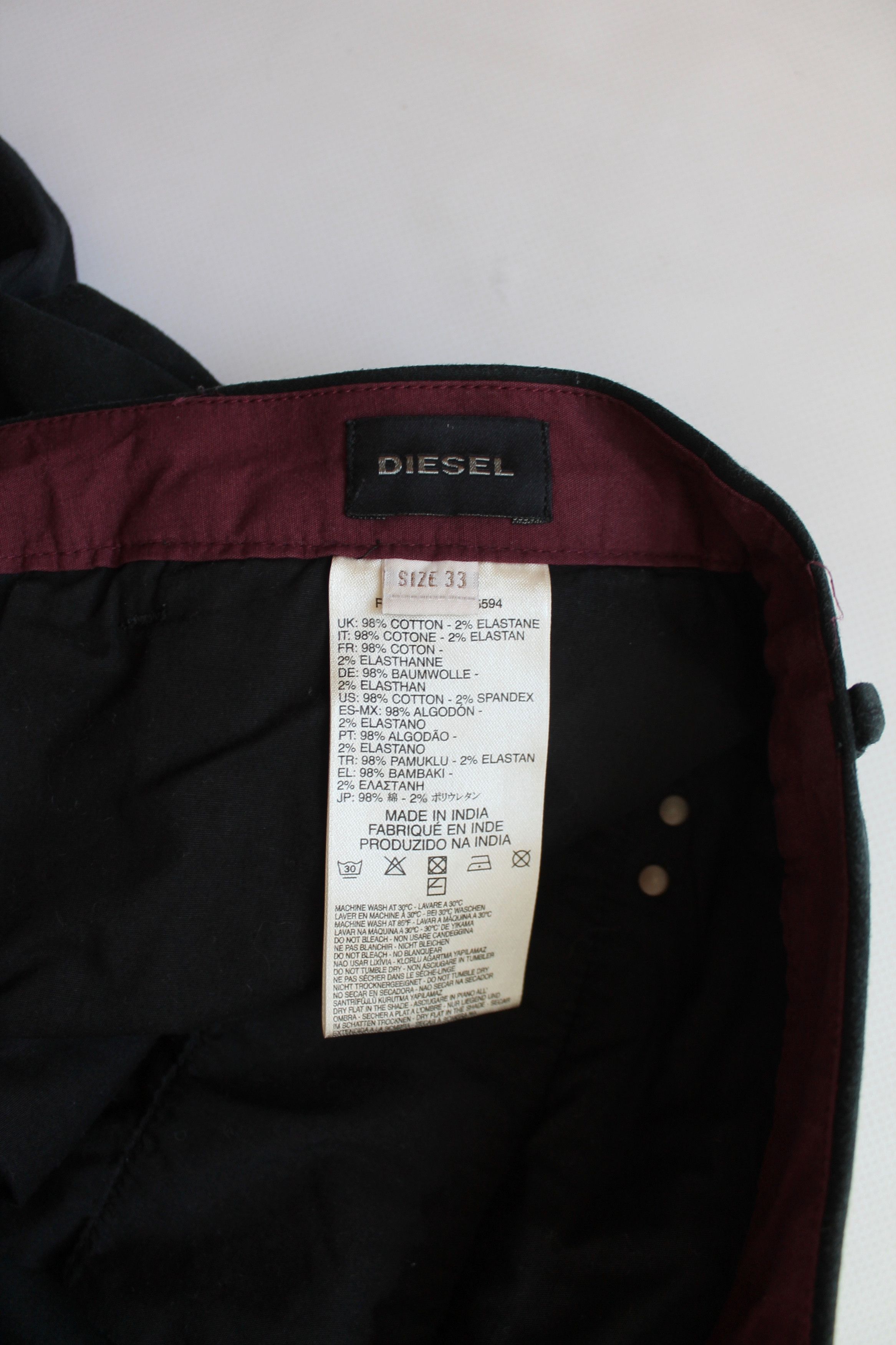 Diesel DIESEL Stretch Chino Pants Slim cropped Size US 34 / EU 50 - 13 Thumbnail