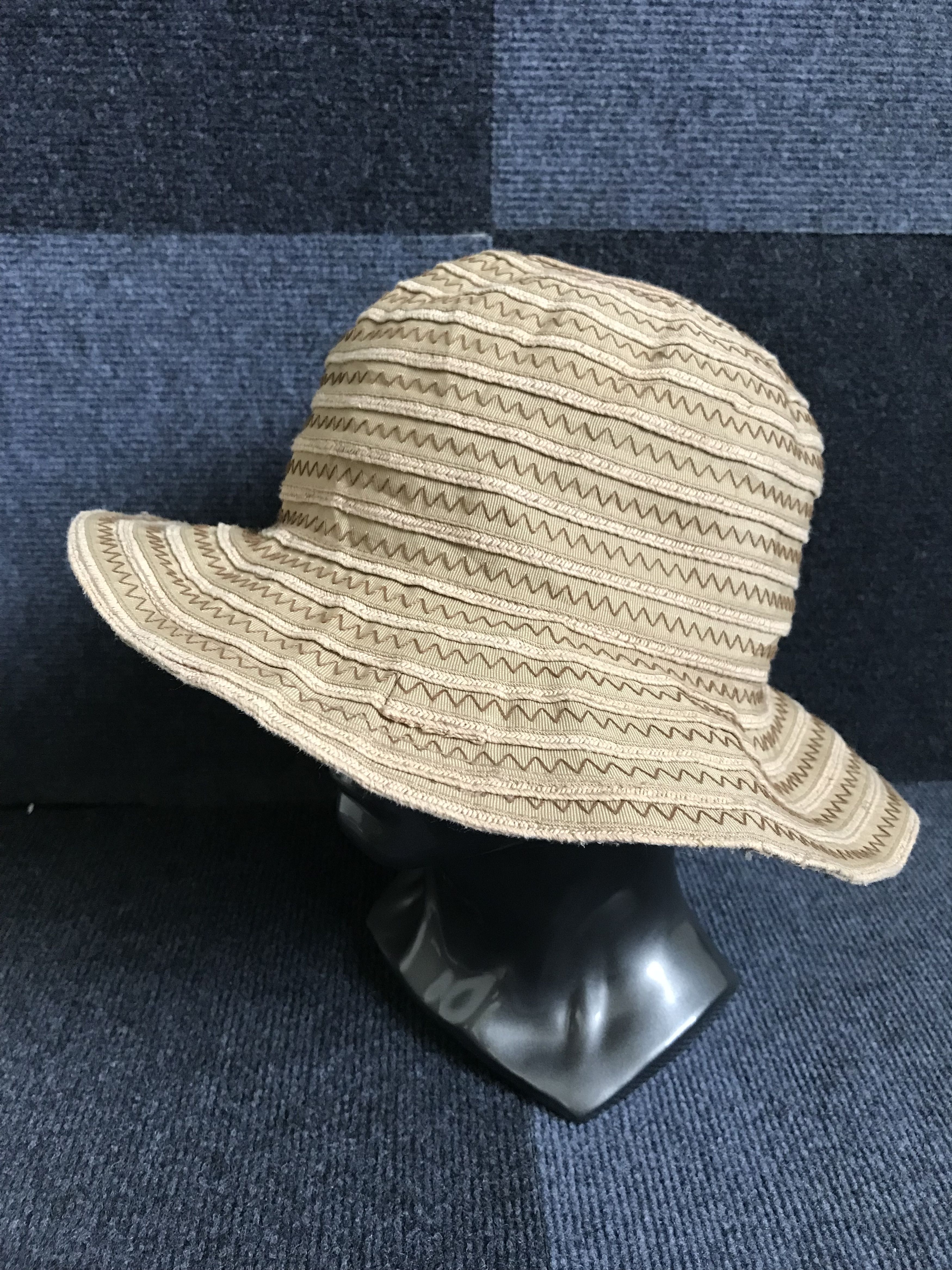 Japanese Brand × Yohji Yamamoto BSC7 SACSNY YSACC Yohji Yamamoto Artisanal Hat Size ONE SIZE - 1 Thumbnail