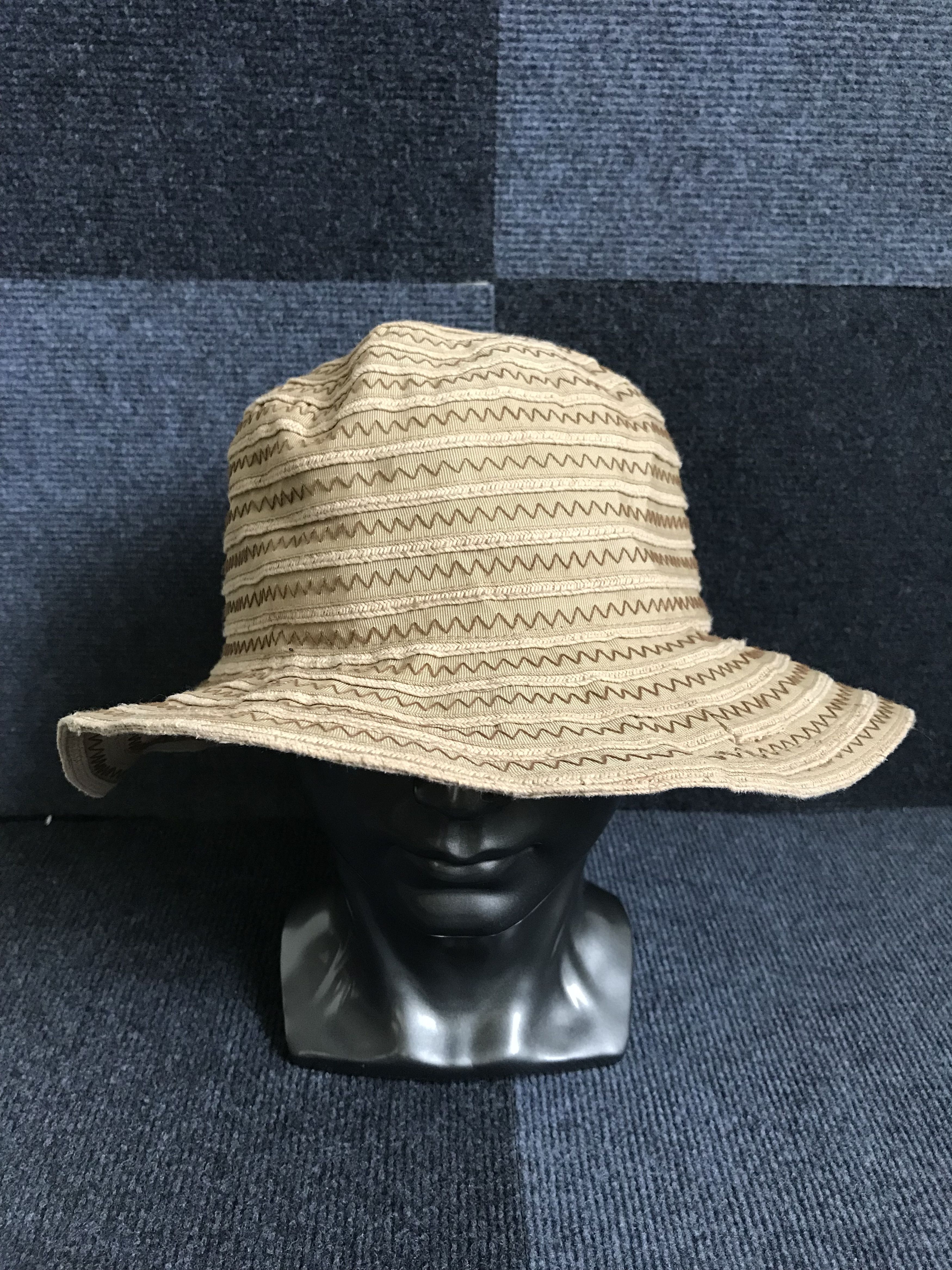 Japanese Brand × Yohji Yamamoto BSC7 SACSNY YSACC Yohji Yamamoto Artisanal Hat Size ONE SIZE - 2 Thumbnail