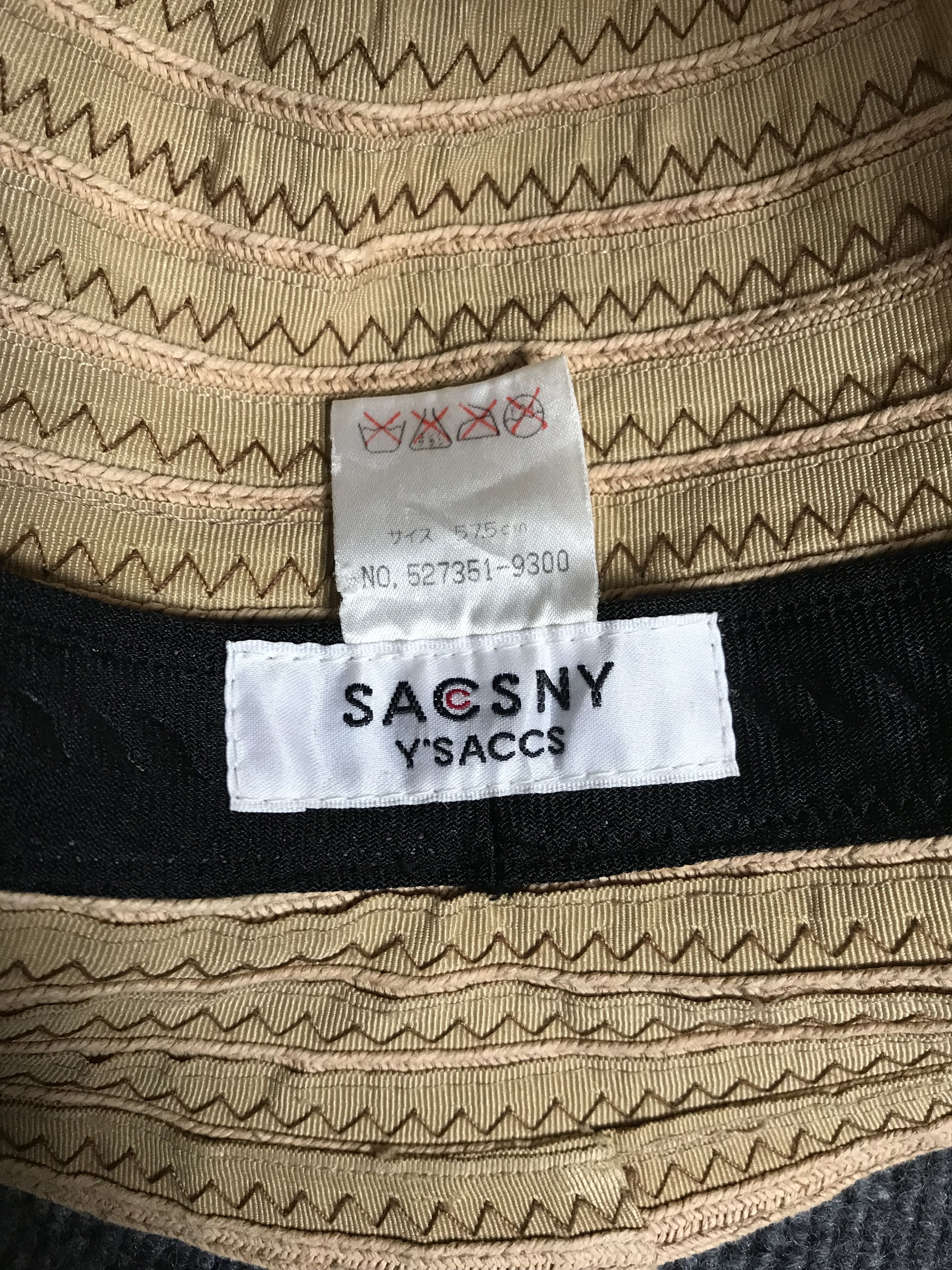 Japanese Brand × Yohji Yamamoto BSC7 SACSNY YSACC Yohji Yamamoto Artisanal Hat Size ONE SIZE - 6 Thumbnail