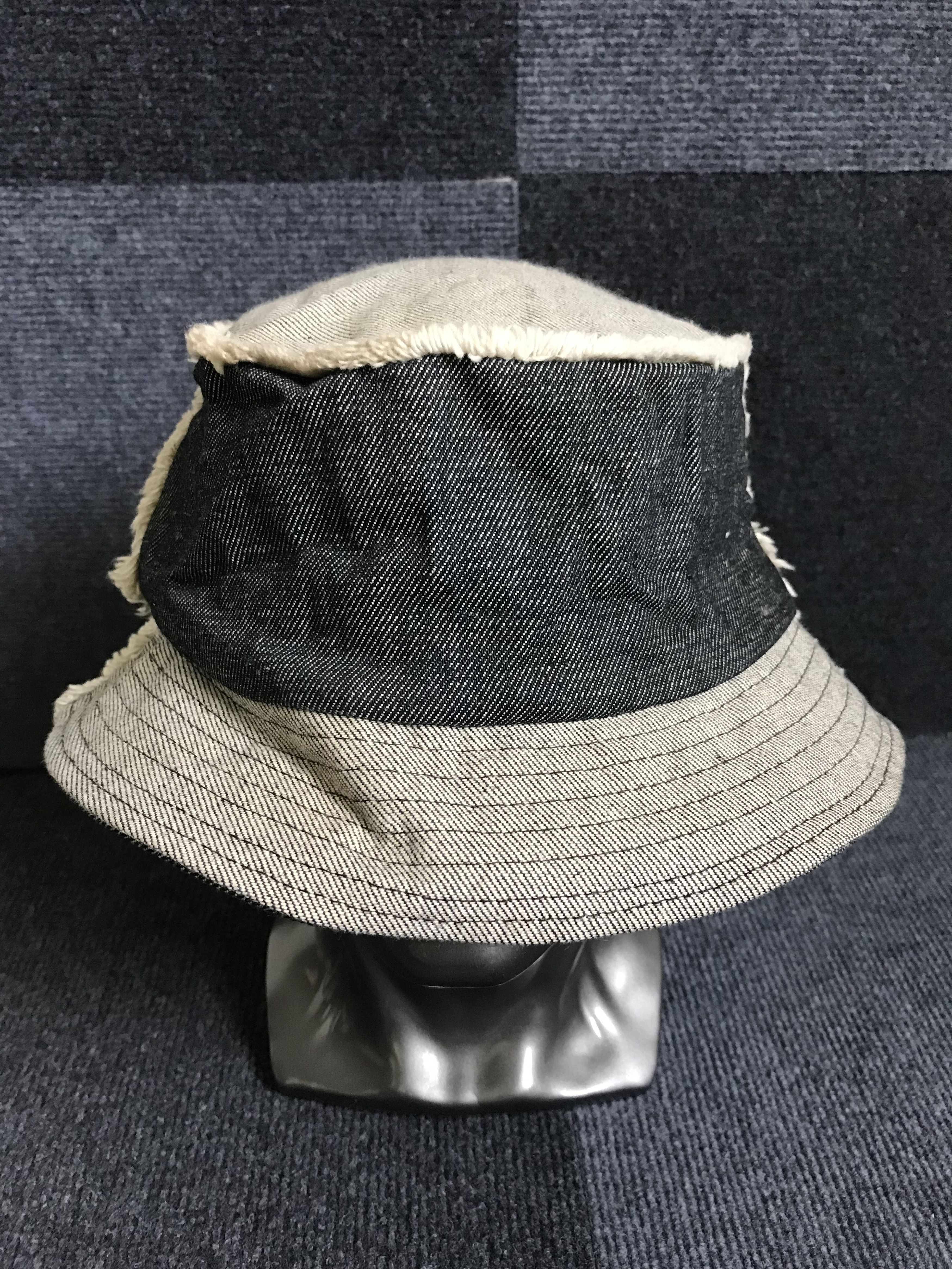 Designer × Japanese Brand BSC9 JUNMEN Japan Patchwork Denim Hat Size ONE SIZE - 1 Thumbnail