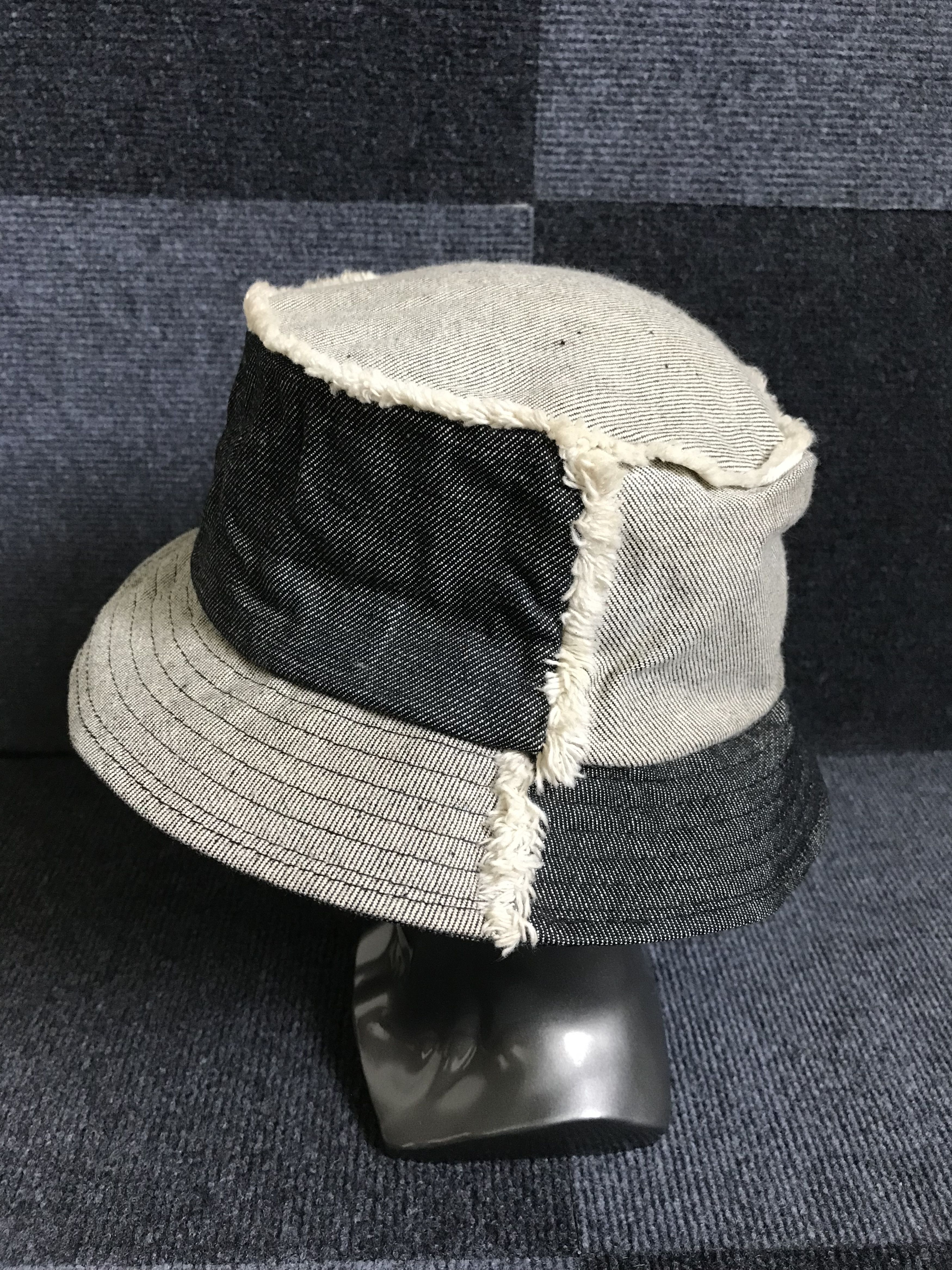 Designer × Japanese Brand BSC9 JUNMEN Japan Patchwork Denim Hat Size ONE SIZE - 2 Thumbnail