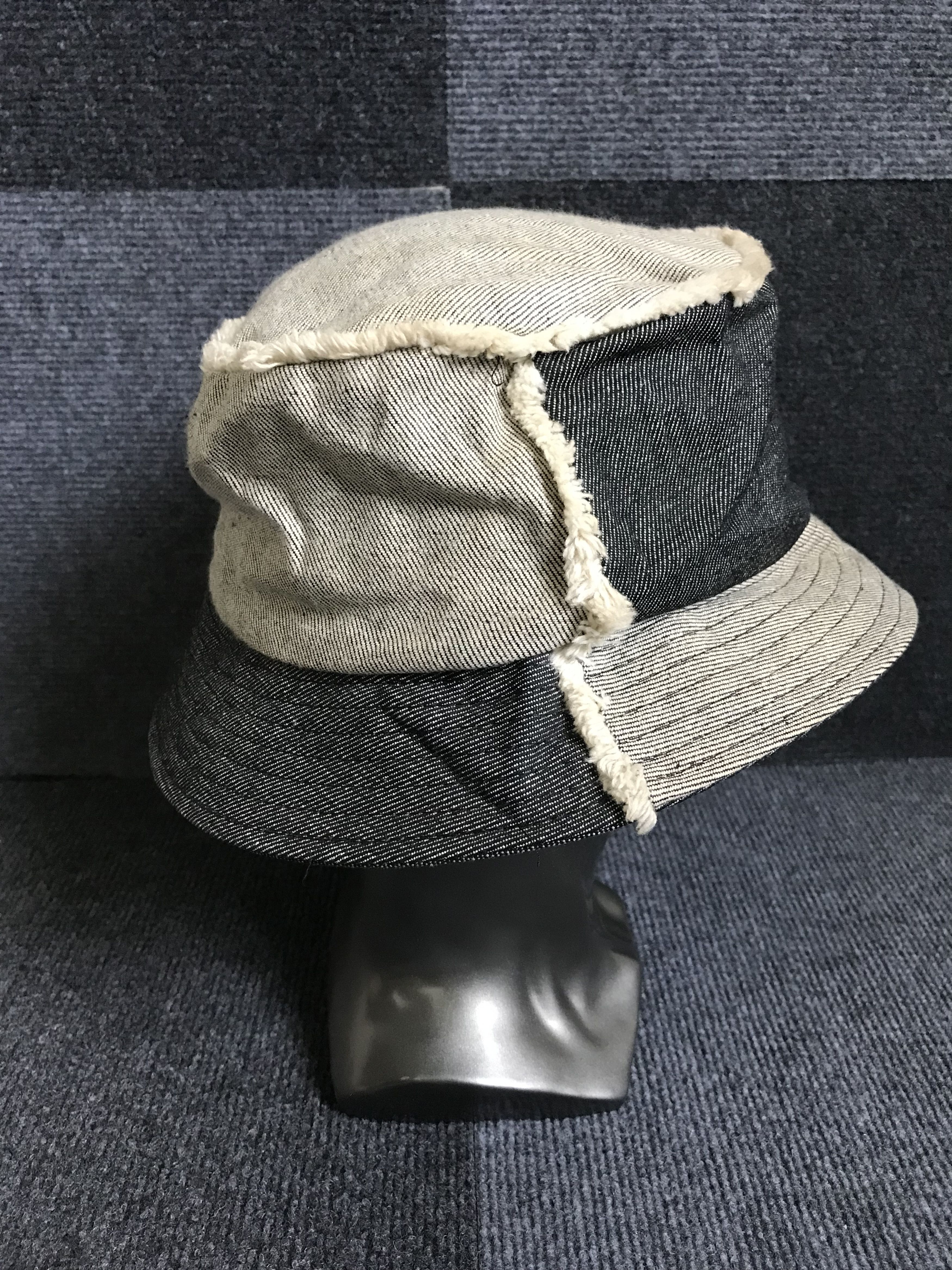 Designer × Japanese Brand BSC9 JUNMEN Japan Patchwork Denim Hat Size ONE SIZE - 4 Thumbnail
