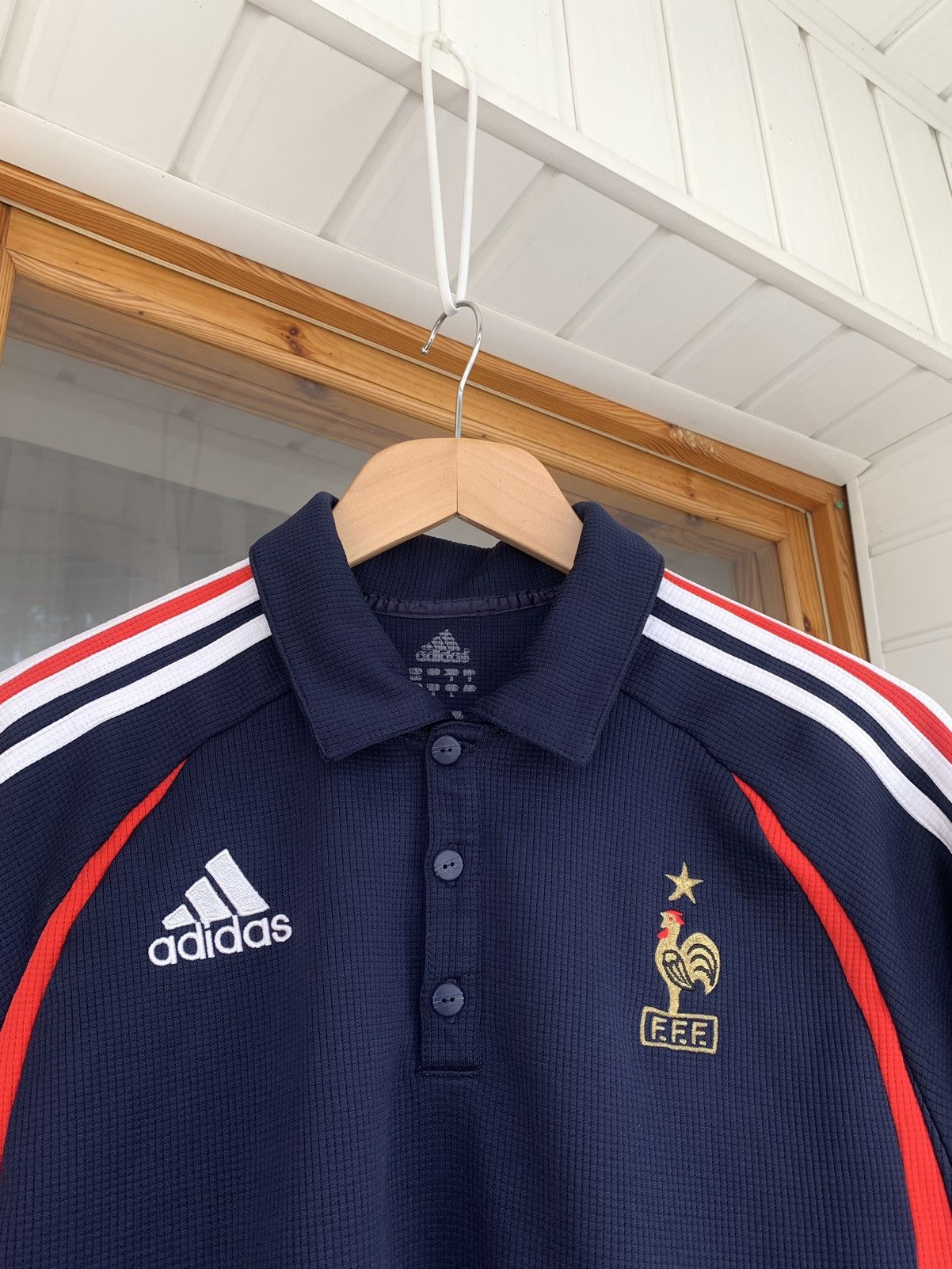 Vintage Adidas FRANCE Vintage 2006 Jersey Soccer Shirt Polo Size S-M Size US S / EU 44-46 / 1 - 3 Thumbnail