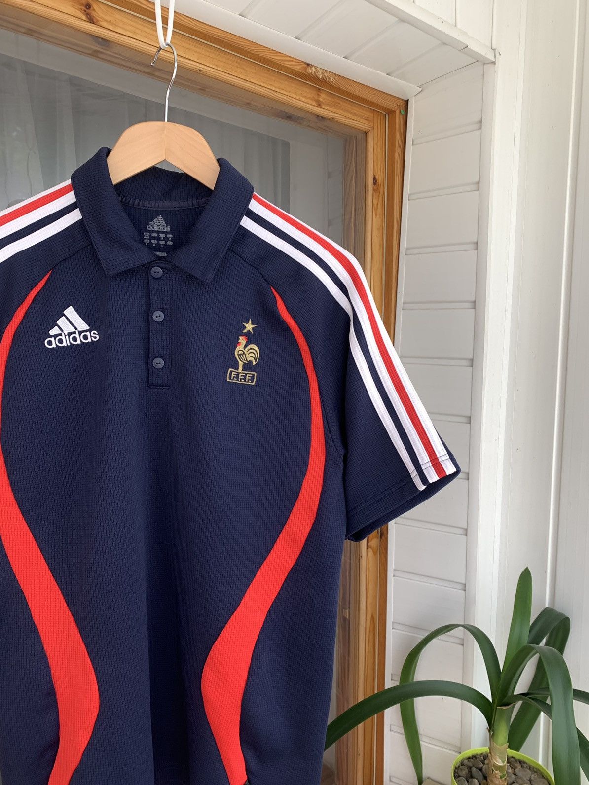Vintage Adidas FRANCE Vintage 2006 Jersey Soccer Shirt Polo Size S-M Size US S / EU 44-46 / 1 - 2 Thumbnail