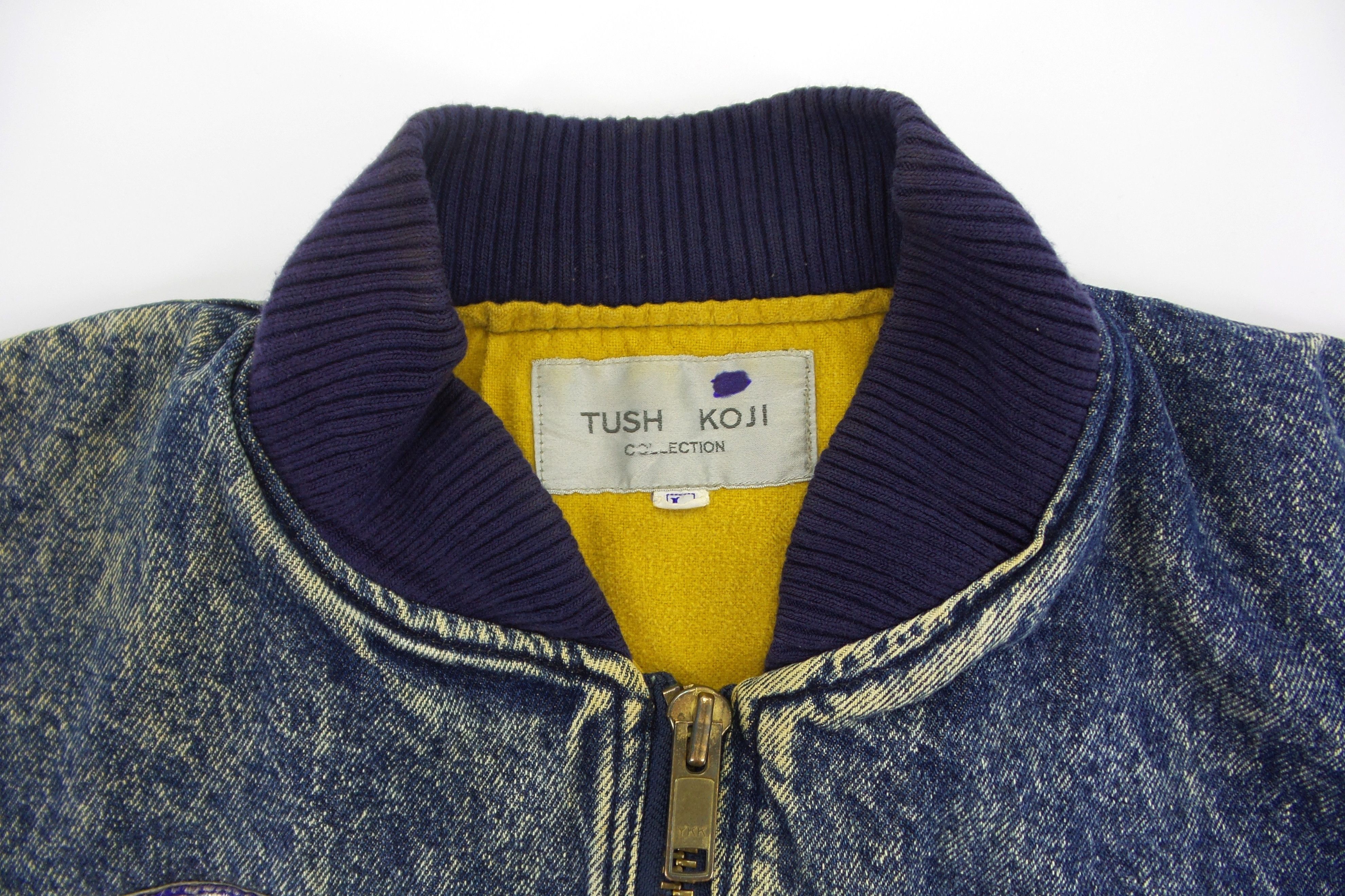 Japanese Brand Tush Koji 'USMC VMFA-115' Denim Bomber Jackets Size US L / EU 52-54 / 3 - 2 Thumbnail