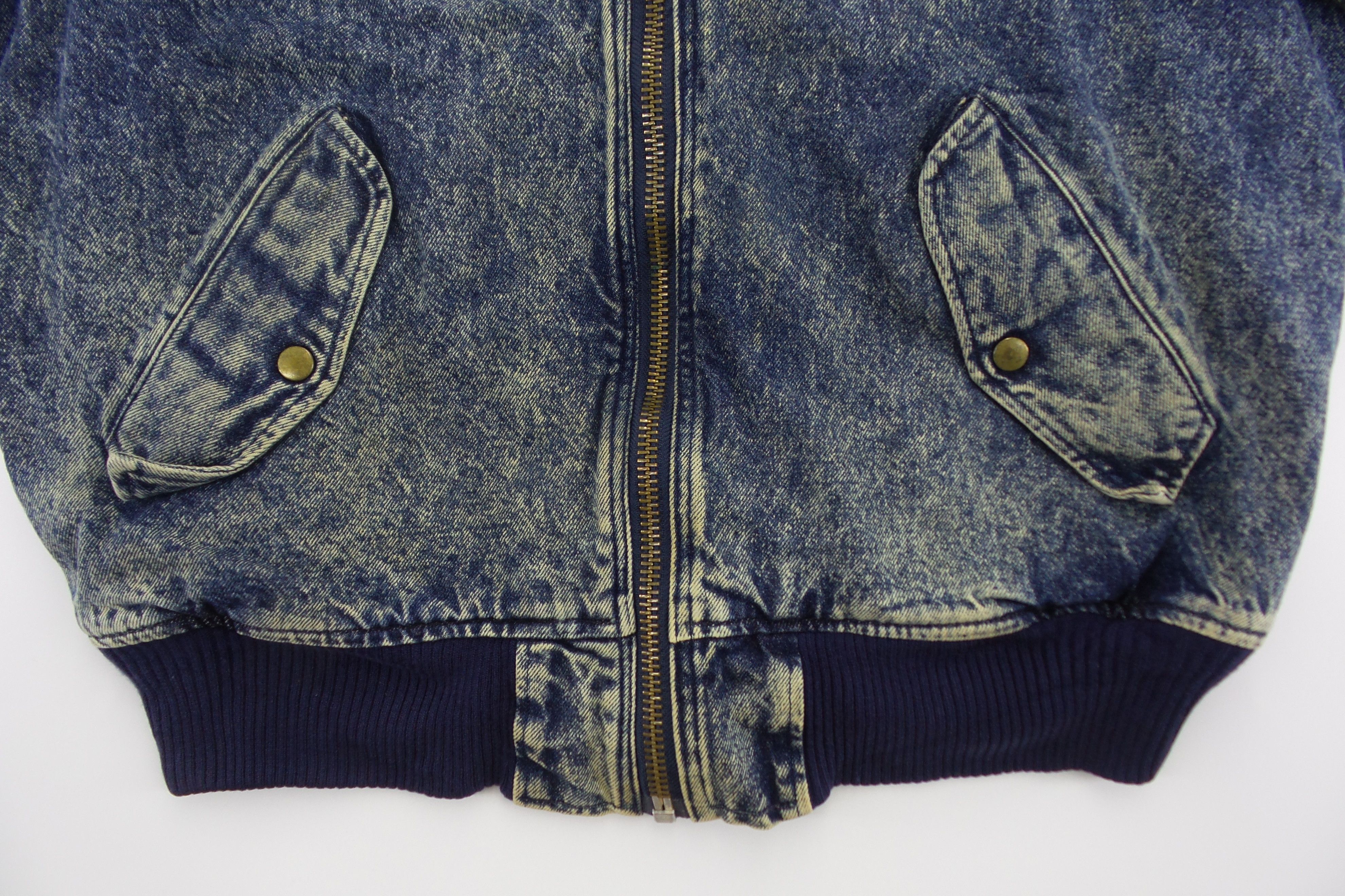 Japanese Brand Tush Koji 'USMC VMFA-115' Denim Bomber Jackets Size US L / EU 52-54 / 3 - 5 Thumbnail