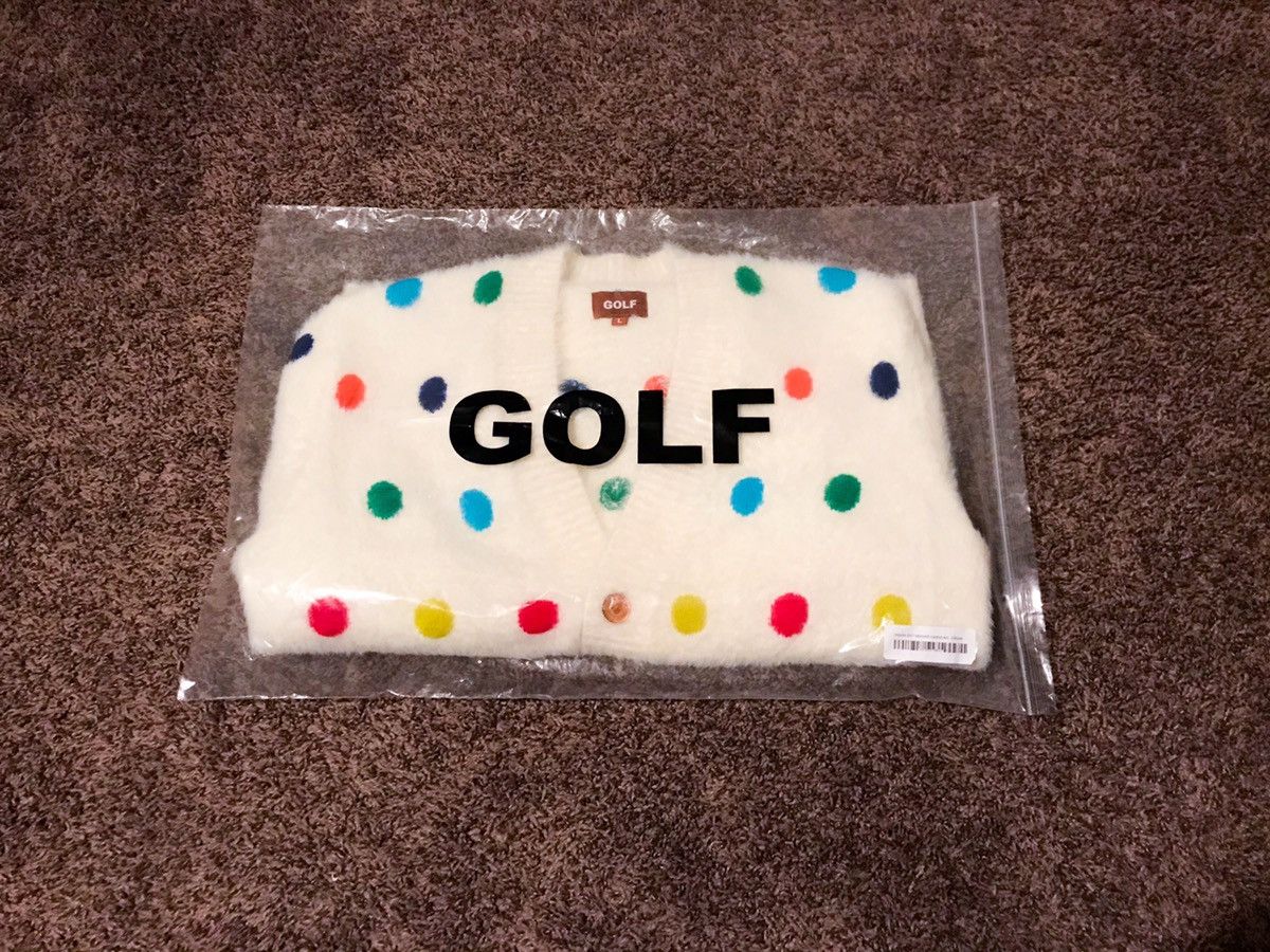 Golf Wang × Tyler The Creator Polka Dot Mohair Cardigan | Grailed