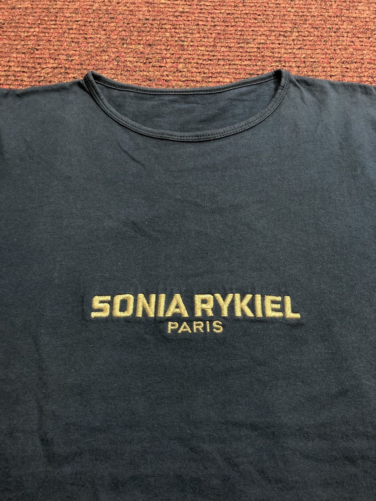 Sonia Rykiel × Vintage Vintage Sonia Rykiel Embroidered Spell Out Tee Size S / US 4 / IT 40 - 2 Thumbnail
