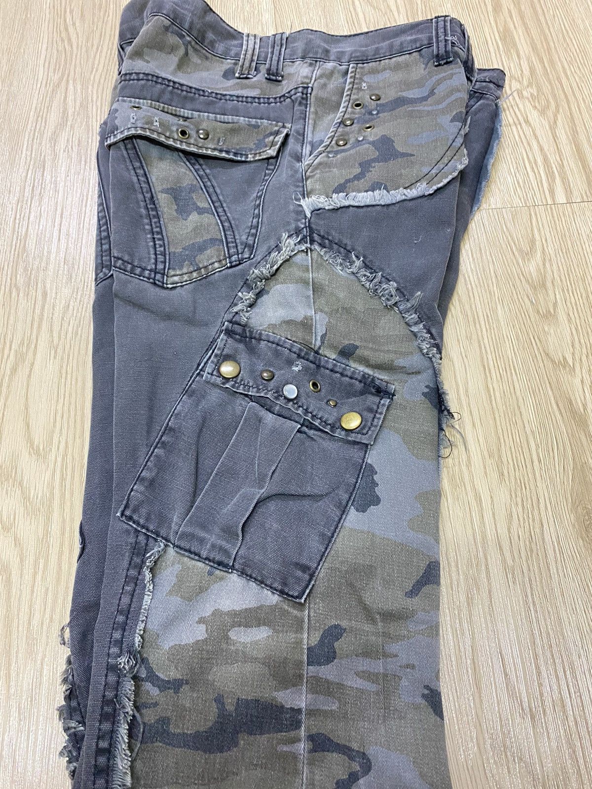Japanese Brand Bootcut Cargo Kapital Patchwork Style Size US 32 / EU 48 - 10 Thumbnail