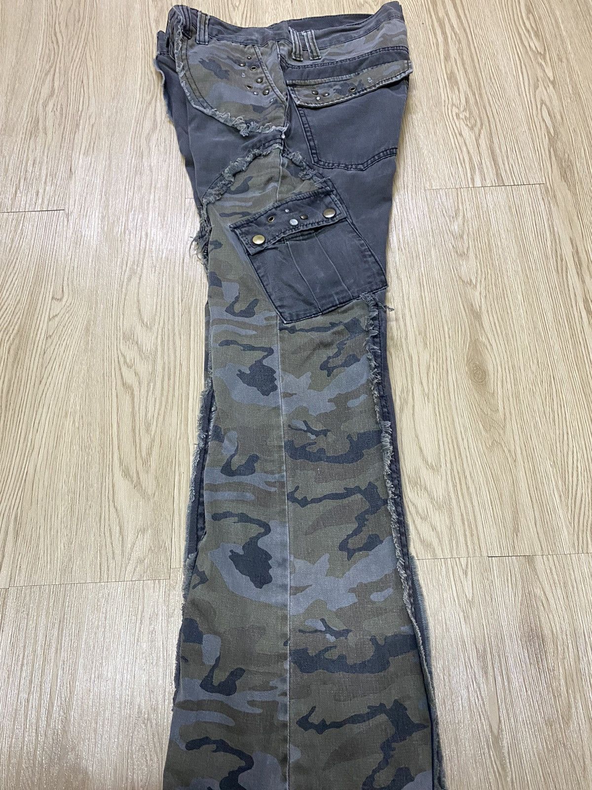 Japanese Brand Bootcut Cargo Kapital Patchwork Style Size US 32 / EU 48 - 11 Thumbnail