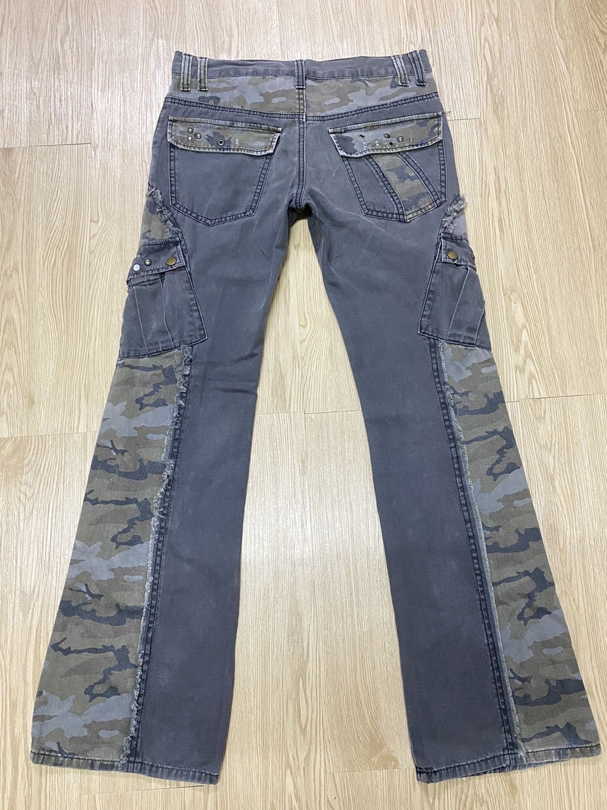 Japanese Brand Bootcut Cargo Kapital Patchwork Style Size US 32 / EU 48 - 7 Thumbnail