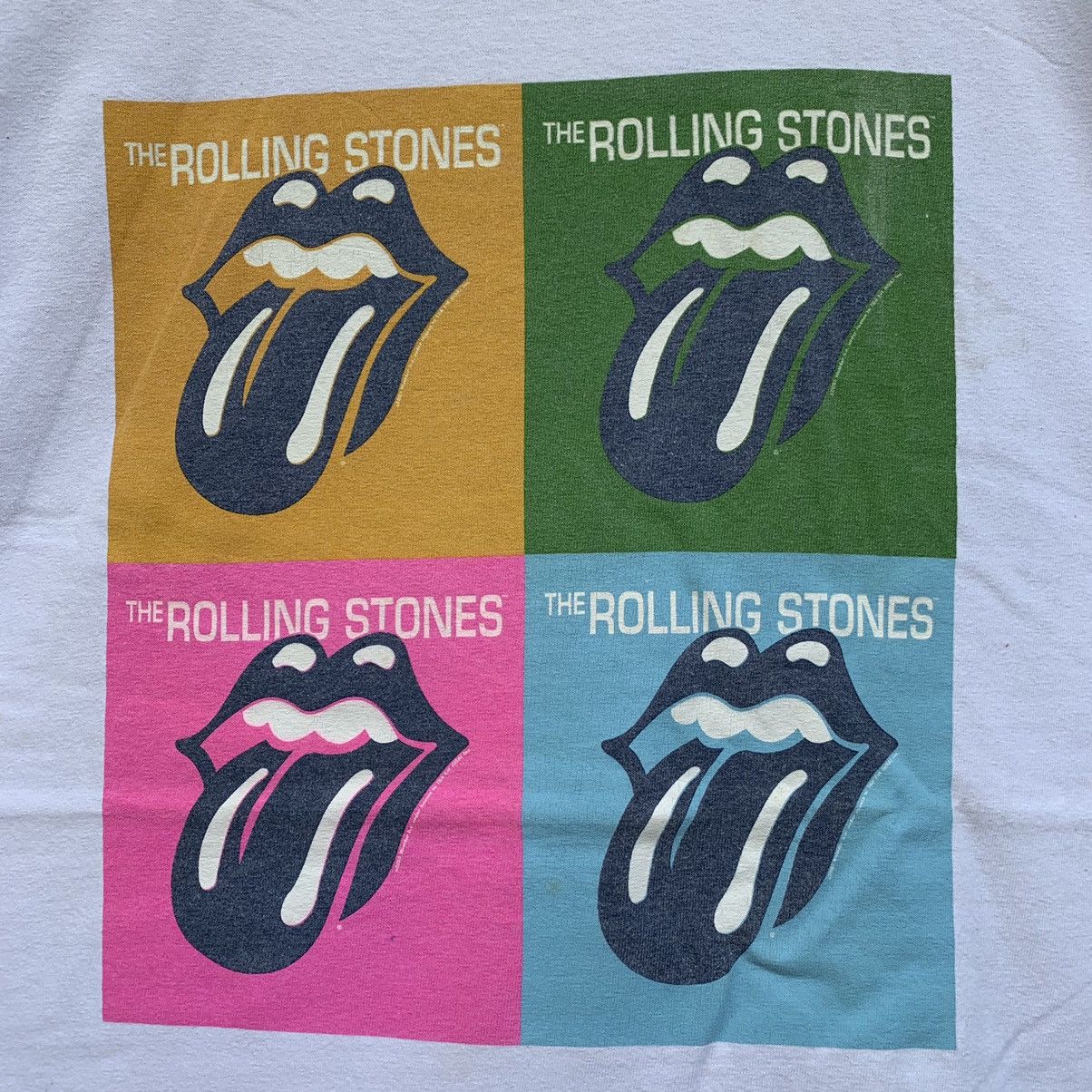 Band Tees × The Rolling Stones × Vintage Vintage THE ROLLING STONES POP ART ANDY WARHOL DESIGN Tshirt Size US L / EU 52-54 / 3 - 5 Thumbnail