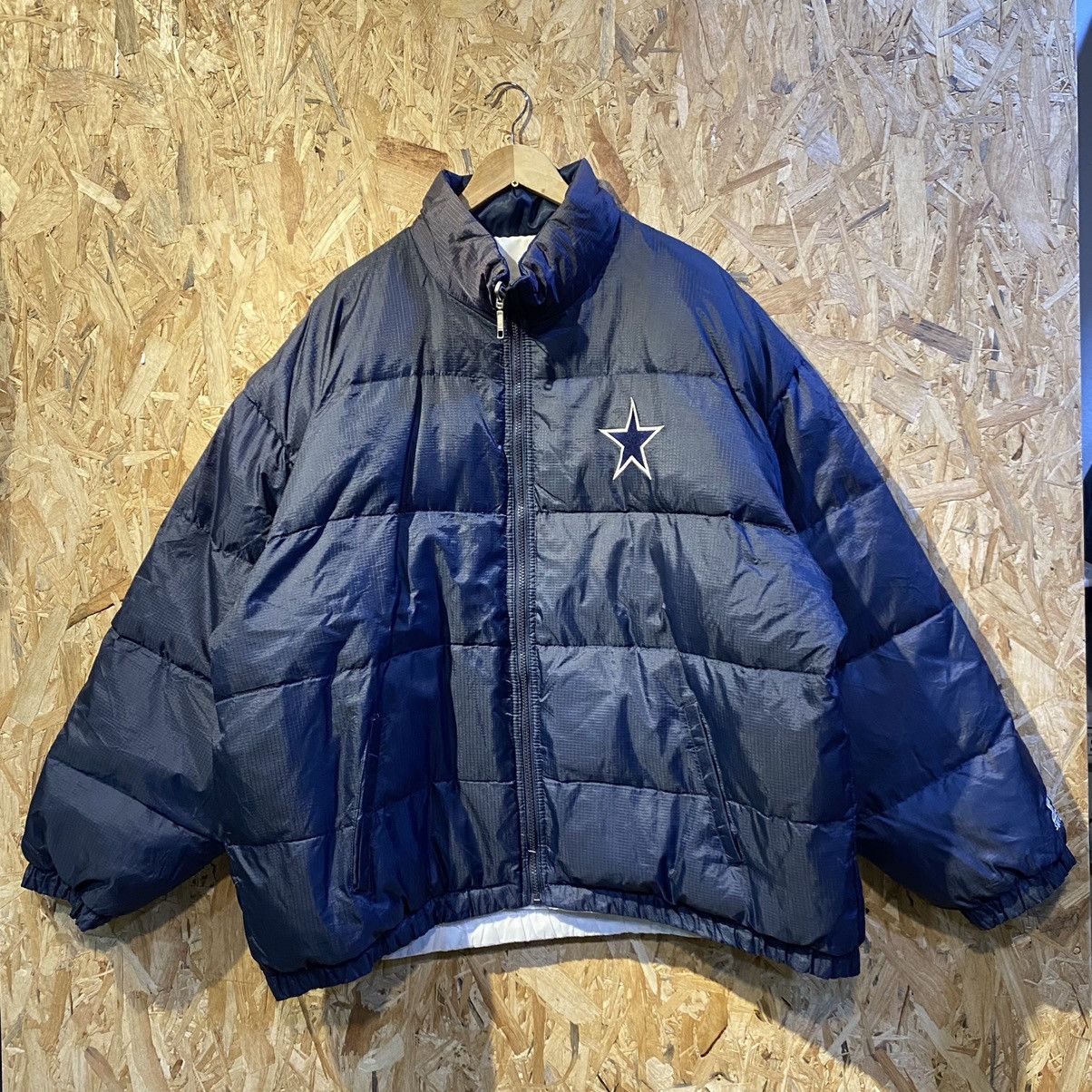 VINTAGE RARE‼️Dallas Cowboys NFL By Starter Reversible Puffe