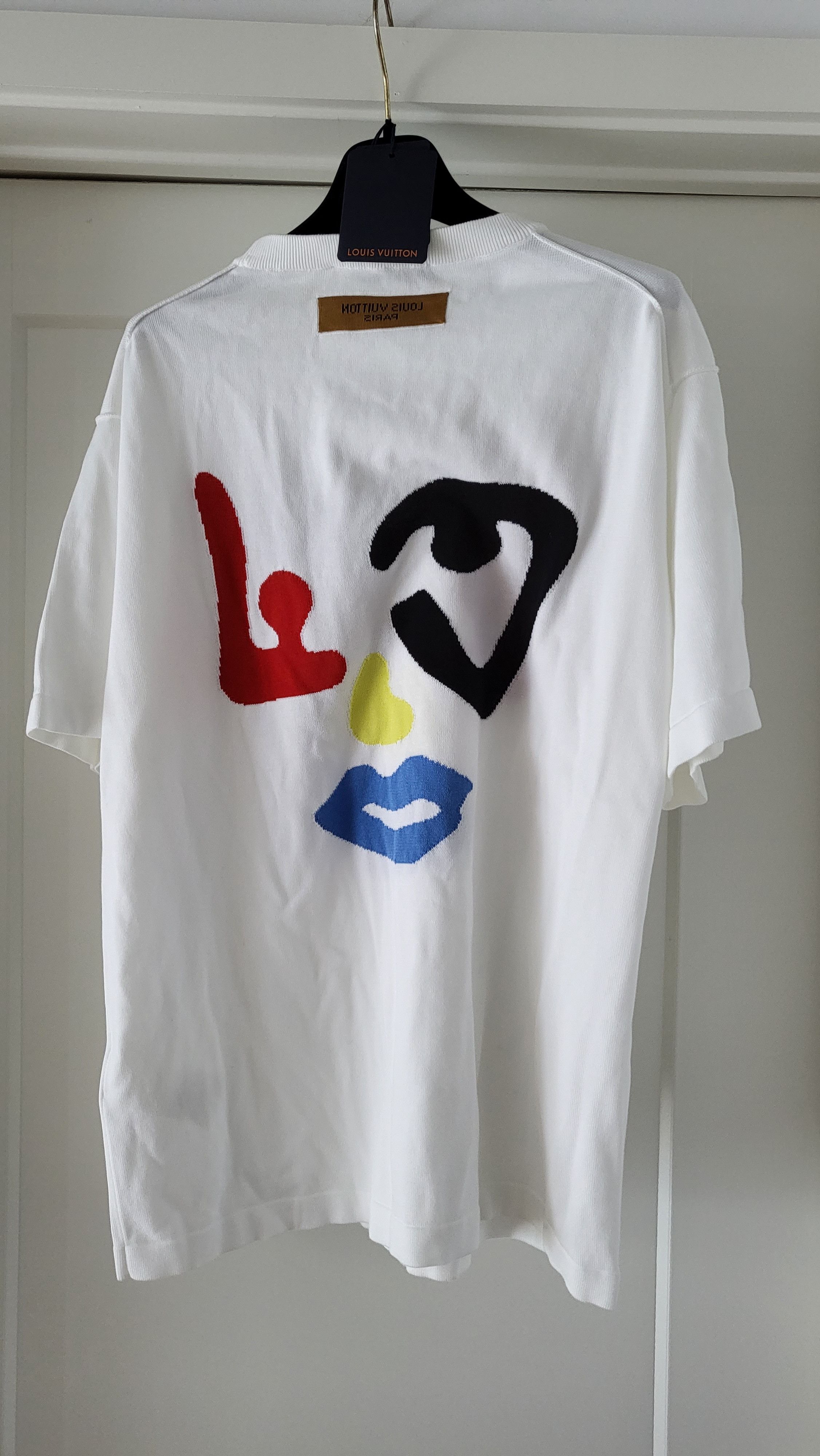 Louis Vuitton Printed Faces Classic Shirt HAS62WZWF652 from Louis