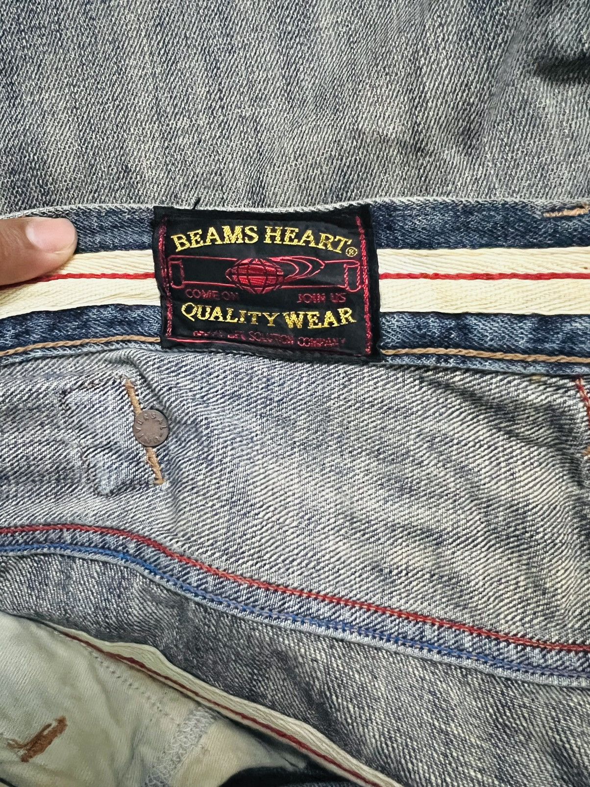 Beams Plus Beams Heart Denim Jeans Size US 34 / EU 50 - 5 Thumbnail