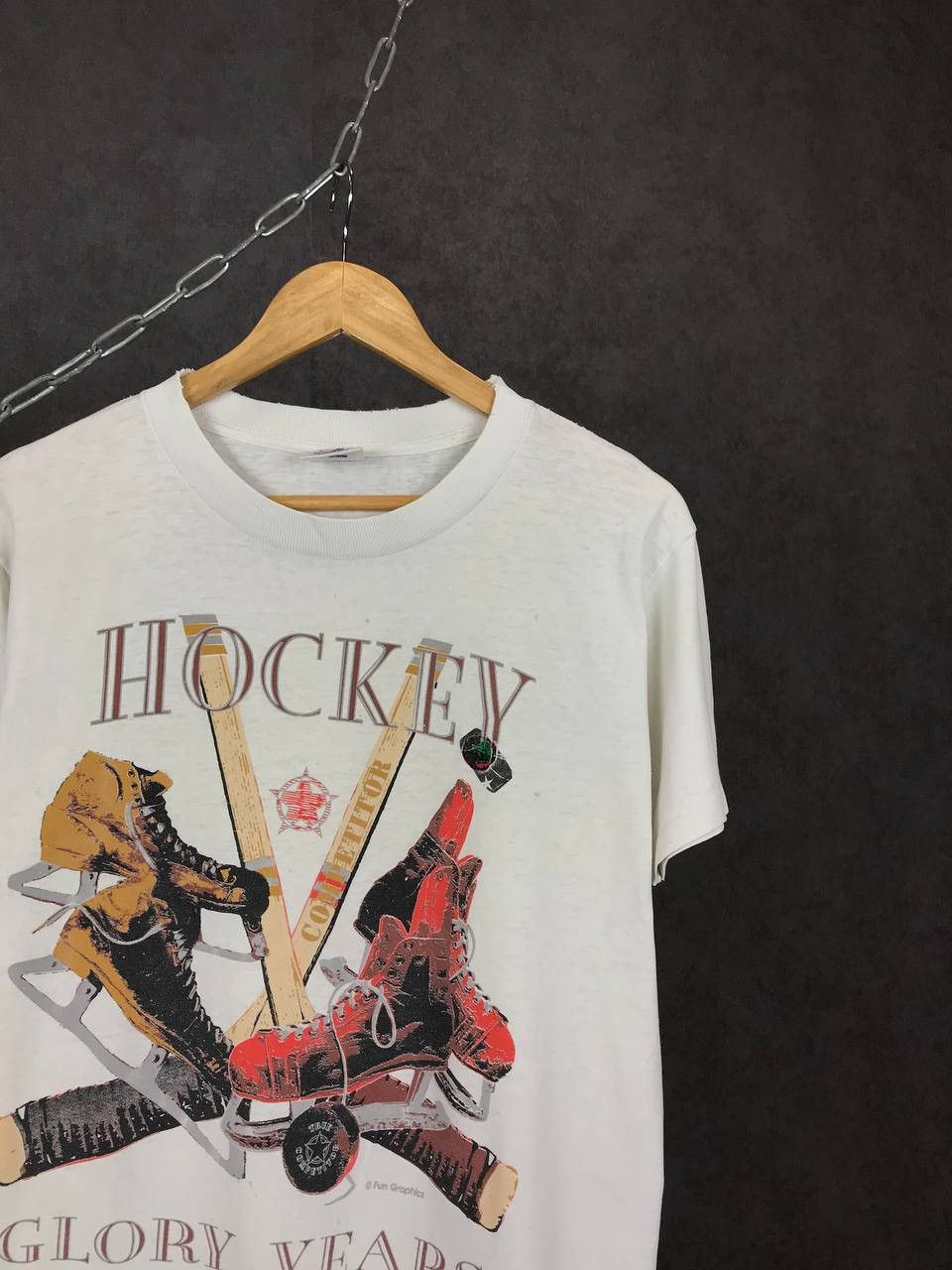Vintage Hockey Glory Years American vintage made in USA tee Size US XL / EU 56 / 4 - 2 Thumbnail