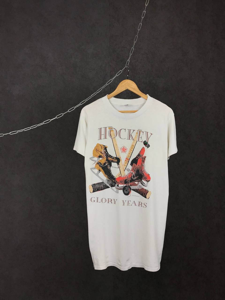 Vintage Hockey Glory Years American vintage made in USA tee Size US XL / EU 56 / 4 - 1 Thumbnail