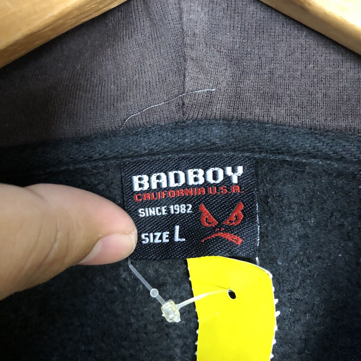 Japanese Brand Bad Boy vintage hip hop rapper Black Hoodie sweatshirt #3903 Size US L / EU 52-54 / 3 - 7 Thumbnail