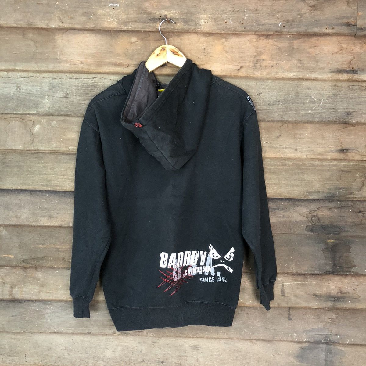 Japanese Brand Bad Boy vintage hip hop rapper Black Hoodie sweatshirt #3903 Size US L / EU 52-54 / 3 - 12 Thumbnail
