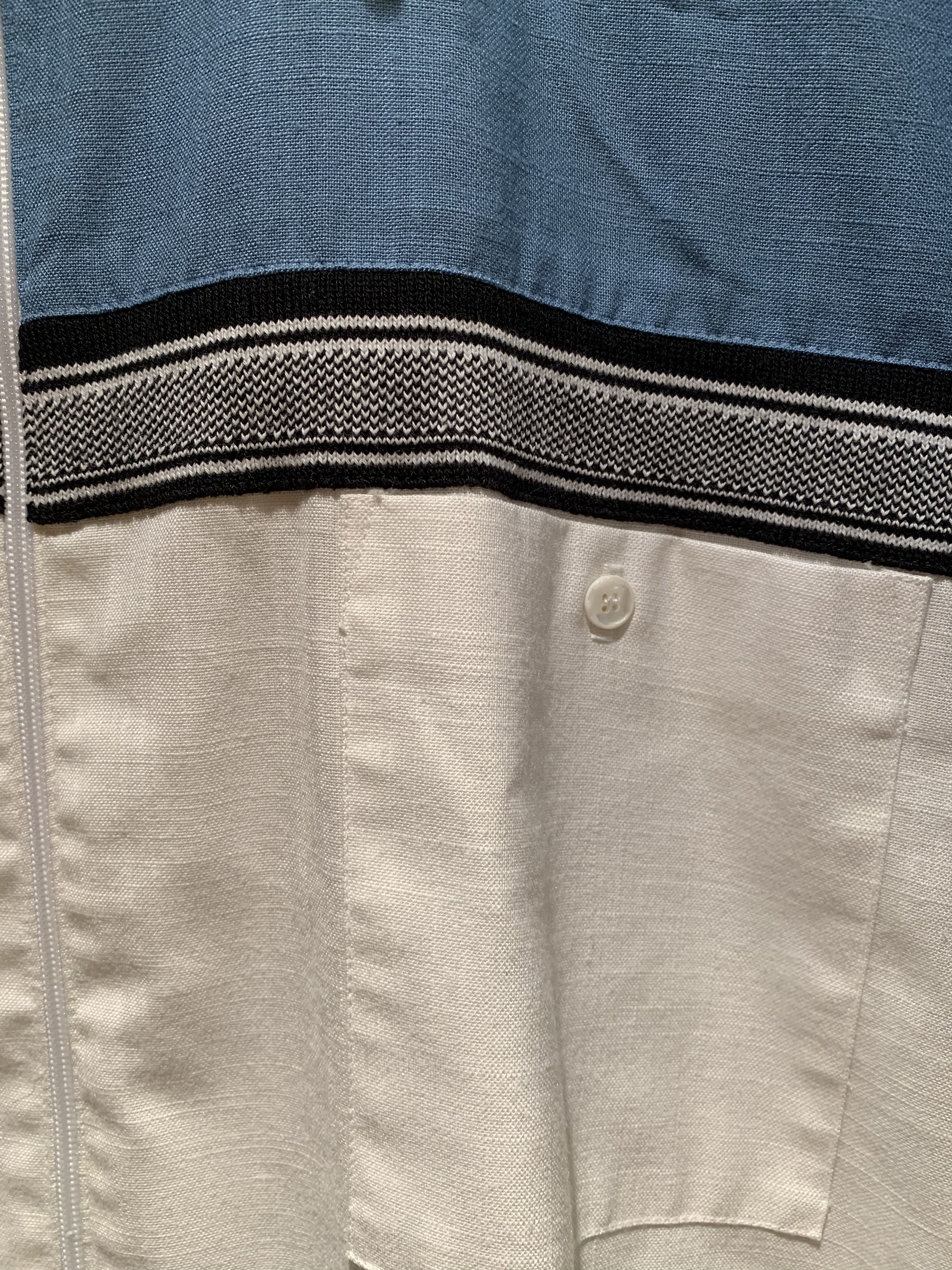 Vintage *RARE* Vintage Alan Stuart USA-Made Knit Zip Bowling Shirt Size US L / EU 52-54 / 3 - 3 Thumbnail