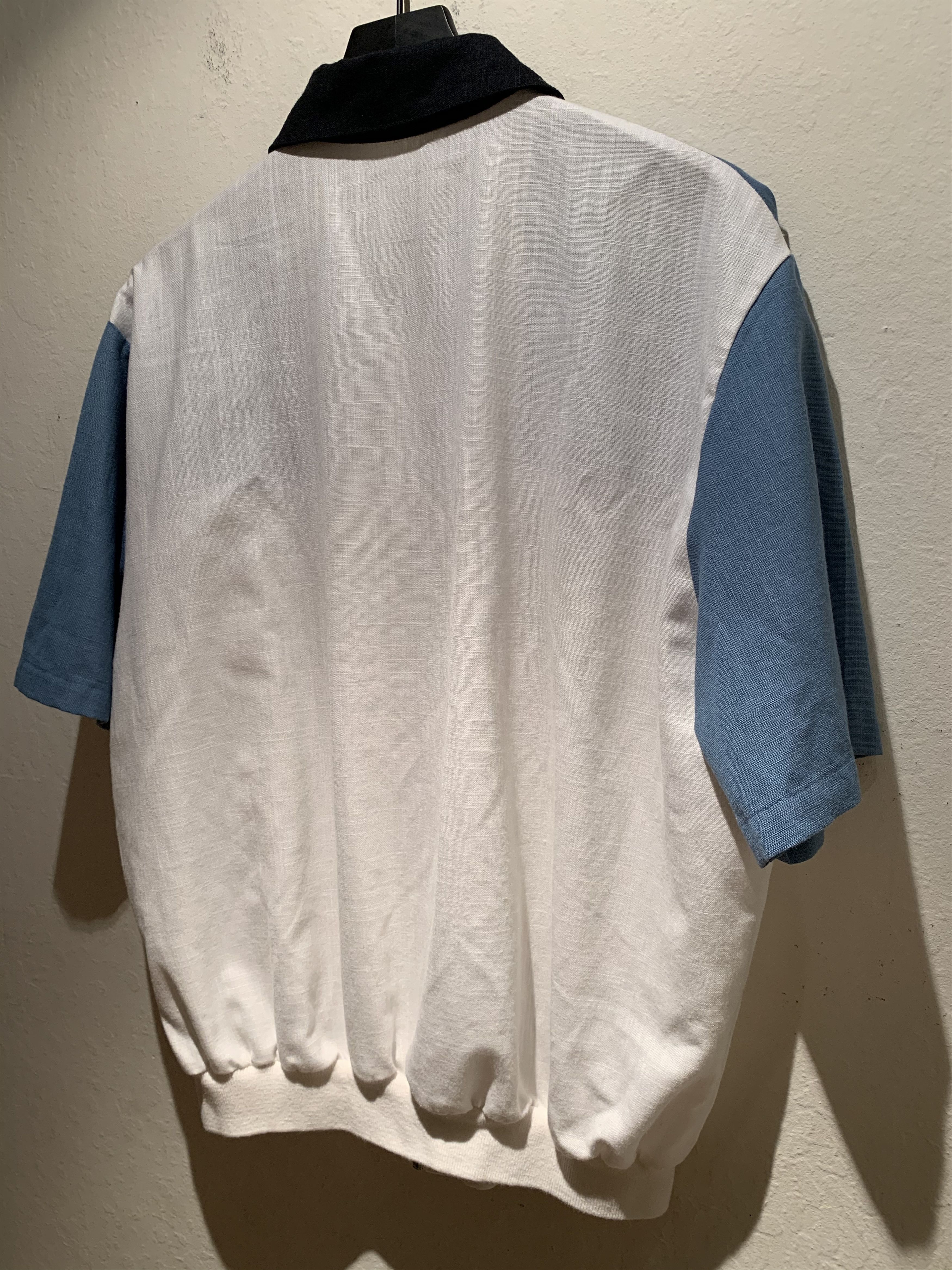 Vintage *RARE* Vintage Alan Stuart USA-Made Knit Zip Bowling Shirt Size US L / EU 52-54 / 3 - 5 Thumbnail