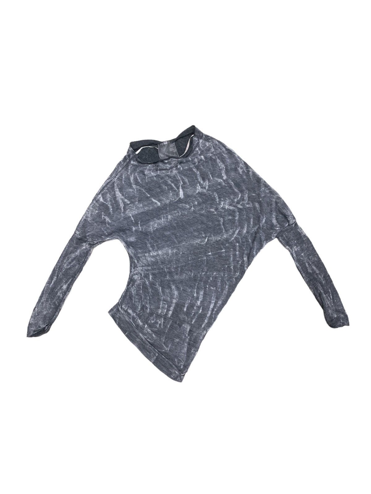 Japanese Brand YOUNG RECKLESS & BROKE ASSYMETRICAL KNITTED SHIRT Size US XS / EU 42 / 0 - 1 Thumbnail