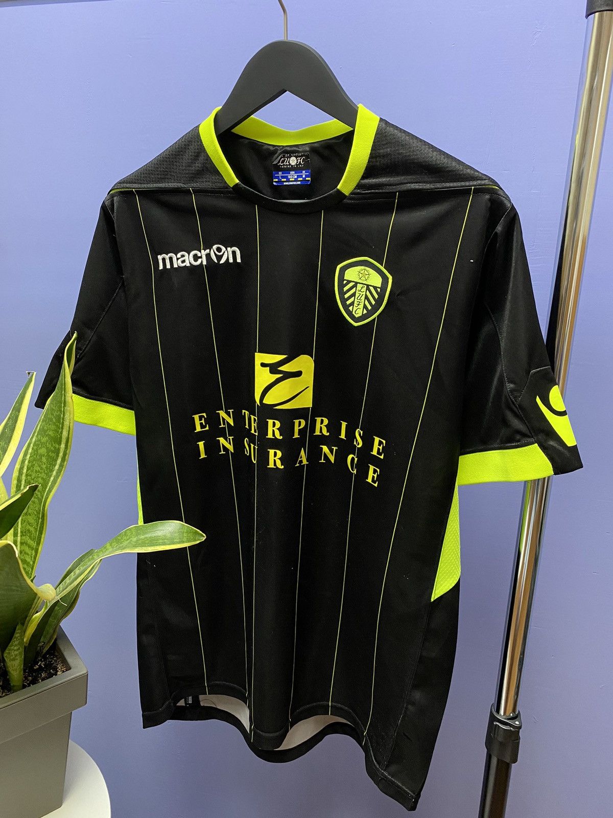 Macron Leeds United 2012 2013 Away Soccer Jersey Football Shirt Size US L / EU 52-54 / 3 - 2 Thumbnail