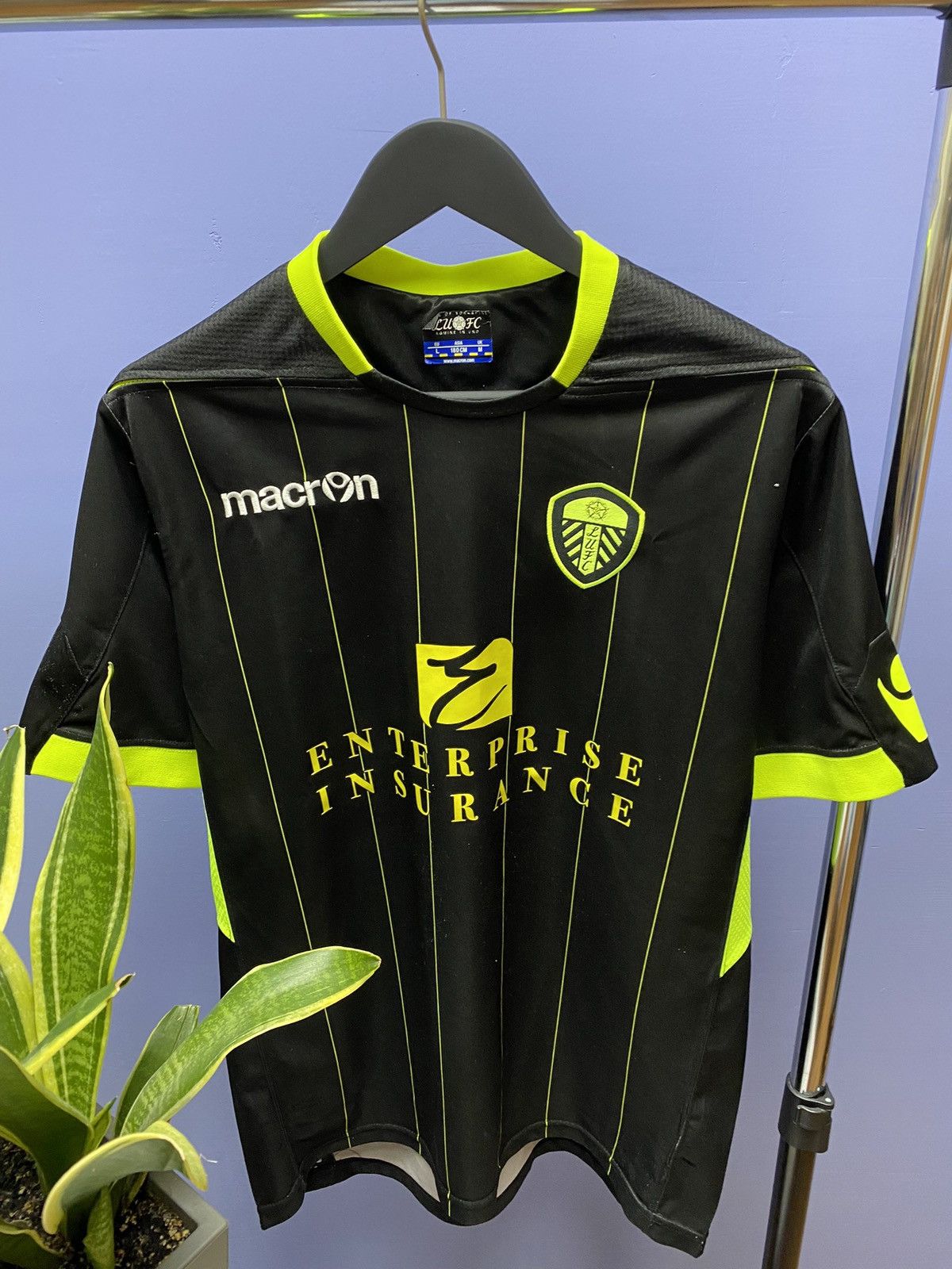 Macron Leeds United 2012 2013 Away Soccer Jersey Football Shirt Size US L / EU 52-54 / 3 - 3 Thumbnail