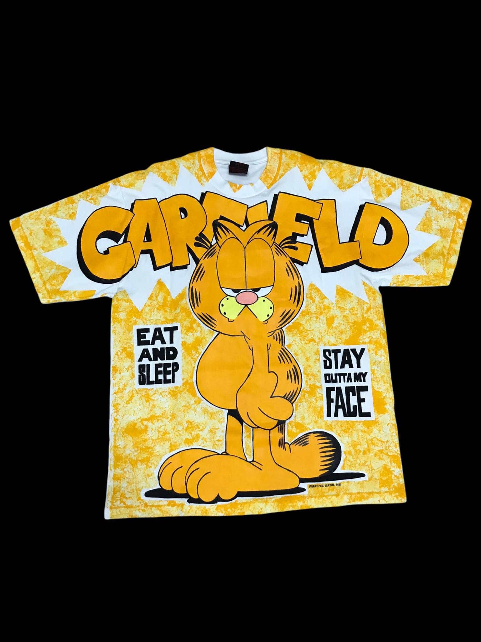 *Modern Custom painted 2021* Garfield AOP t shirt