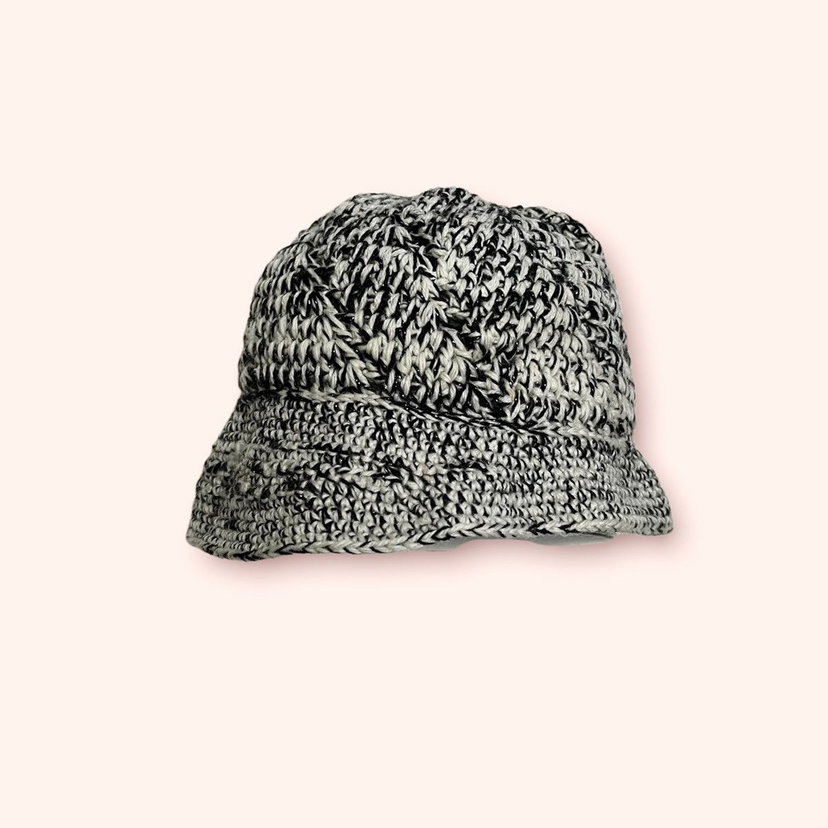 Handmade × Vintage VINTAGE HAND MADE KNITTED BUCKET HAT Size ONE SIZE - 4 Thumbnail